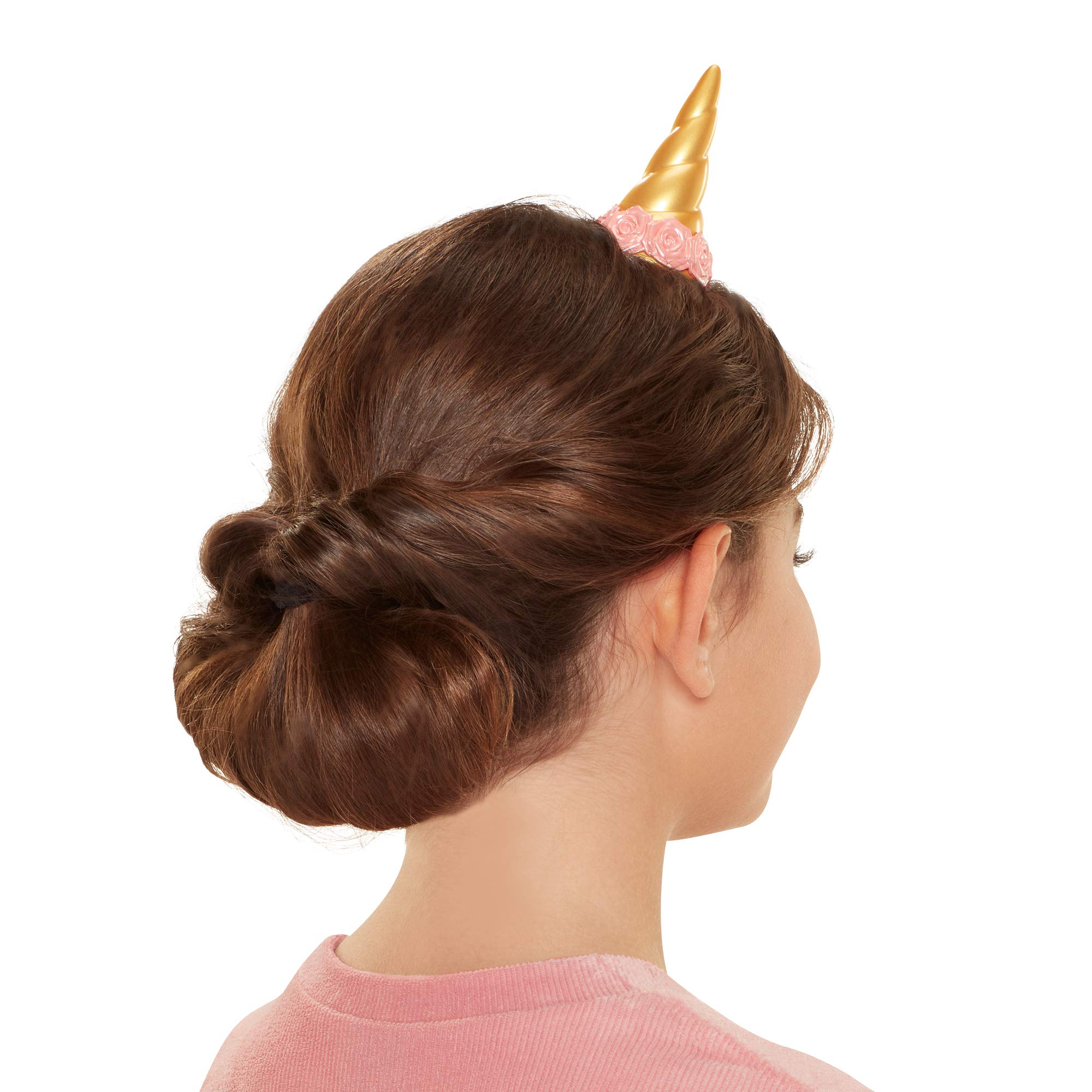 Unicorn Hair Kit with Bun Maker & Foam Roll Tool - Cute Girls Hairstyles Accessories for Party, School & Special Occasions