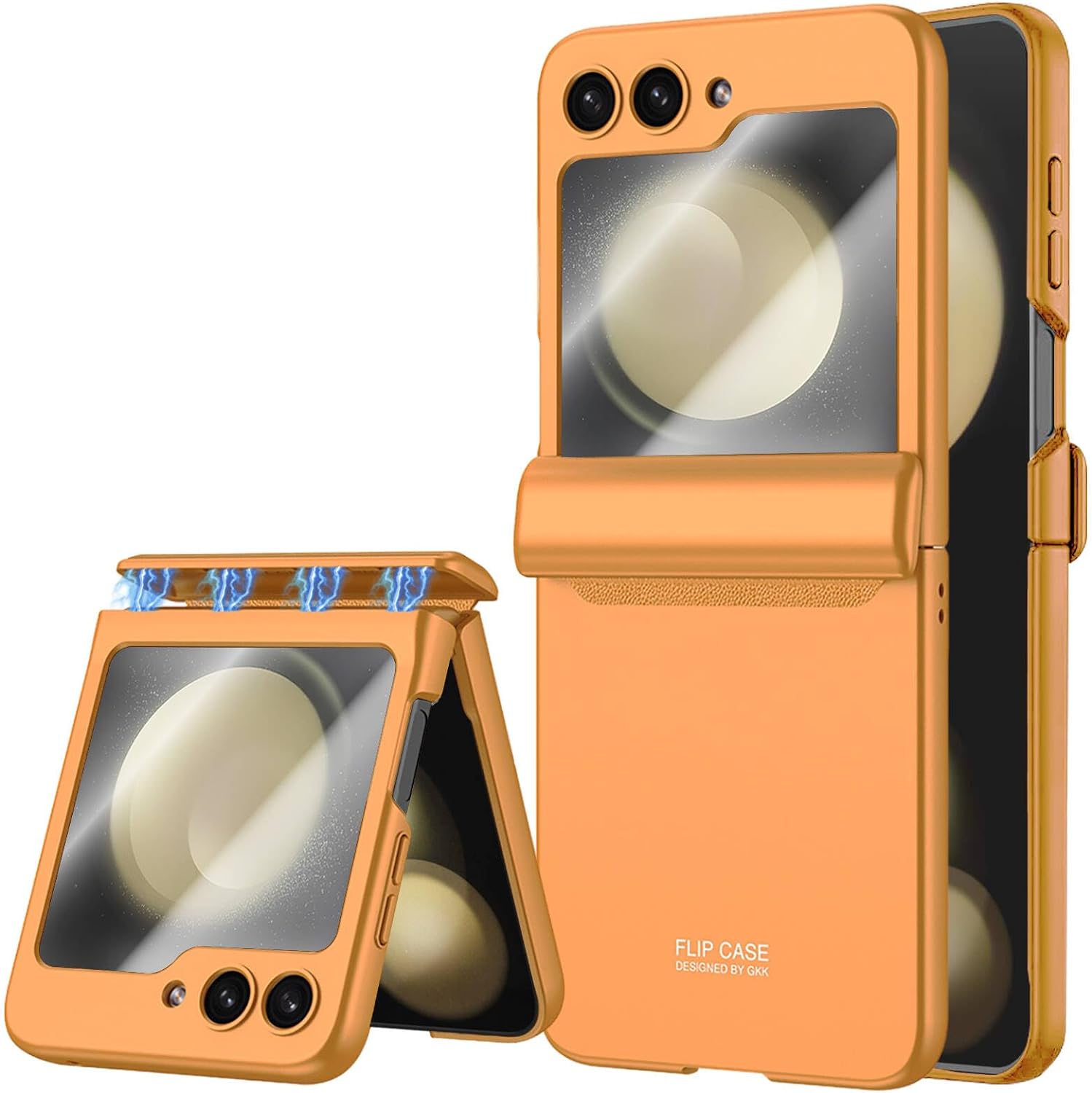 Samsung Galaxy Z Flip 5 Case with Hinge Protection & Screen Protector - Slim Protective Cover for Everyday Use, Work & Travel