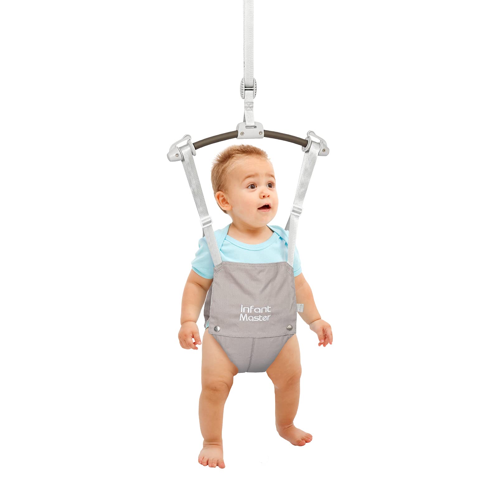 Infant Baby Doorway Jumper - Black & Green Bouncer Activity Center for Active Toddlers | Perfect for Indoor Play & Motor Skill Development