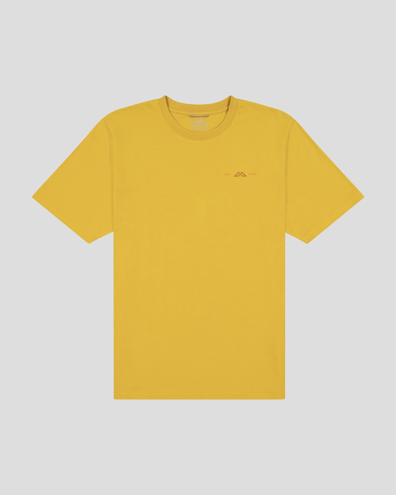 Vintage 1987 Men's Organic Cotton T-Shirt - Soft & Comfortable Golden Tee for Casual Wear, Street Style & Retro Fashion