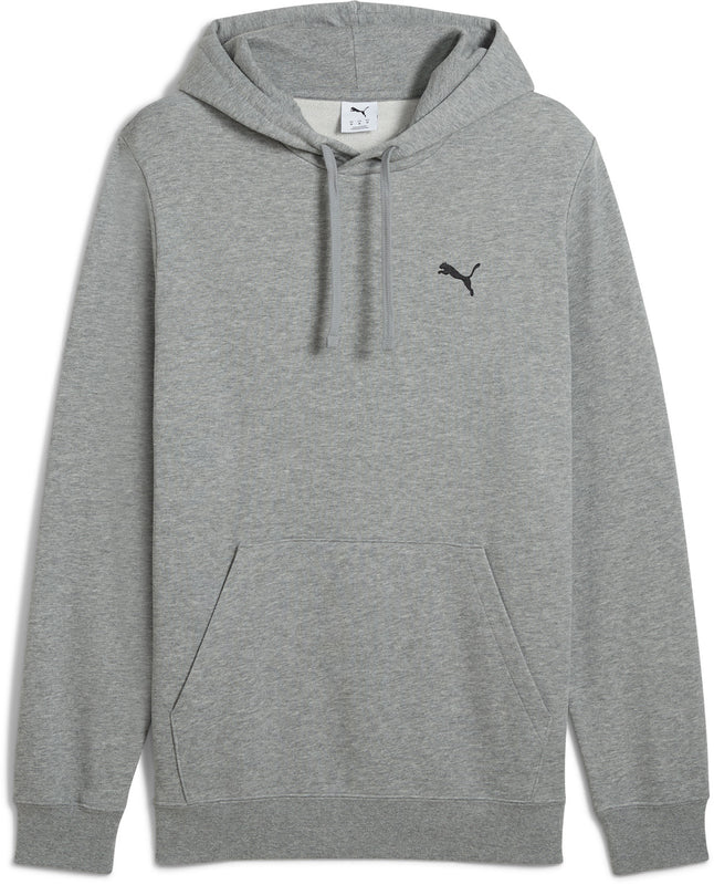PUMA Men's Essentials Small Logo Grey Hoodie - Soft Cotton Pullover Sweatshirt for Casual Wear, Gym & Street Style | Comfortable & Stylish Men's Hooded Sweatshirt