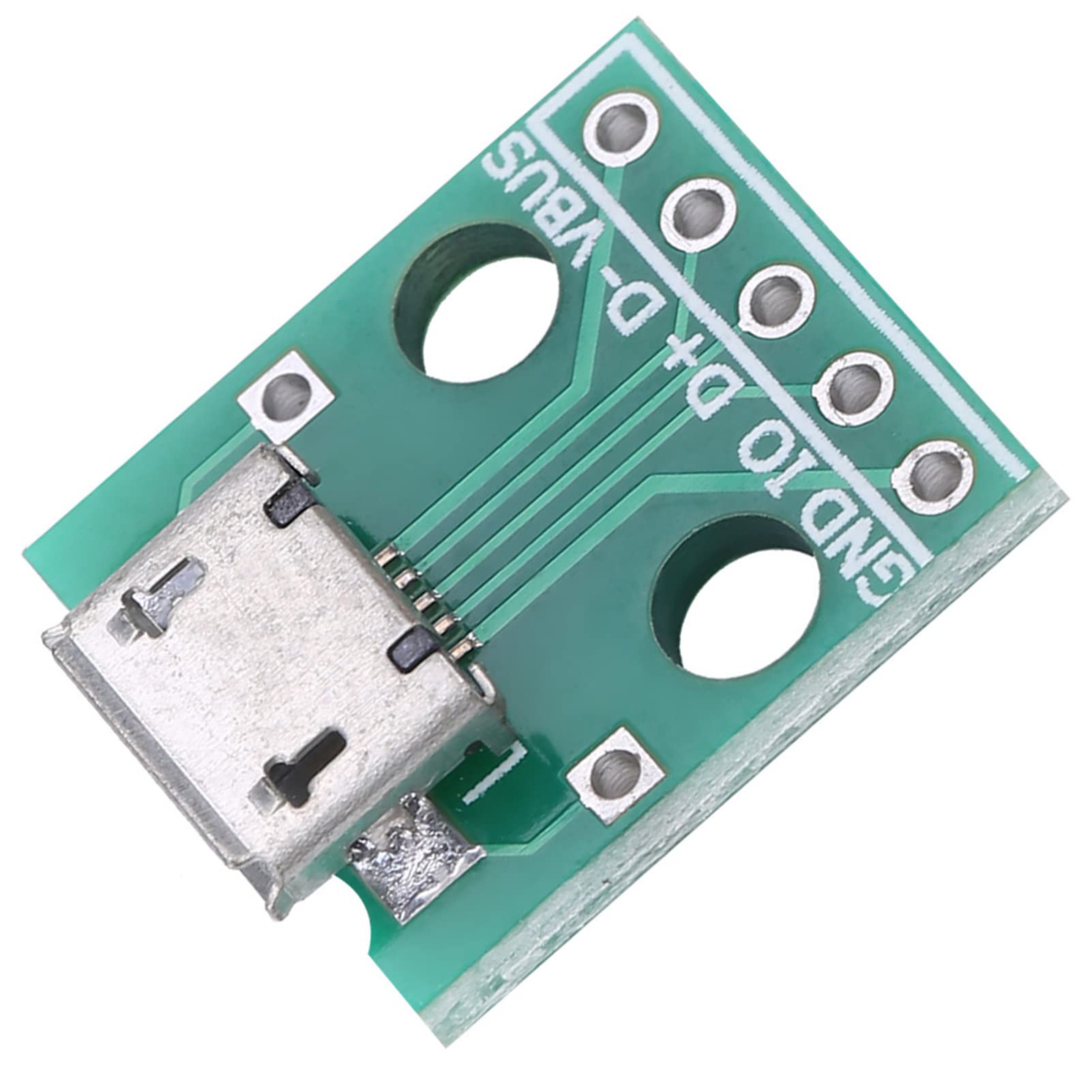 10PCS Micro USB Female to DIP Adapter Board - 5 Pin 2.54mm Pitch Converter for DIY Projects, USB Power Supply & Breadboard Prototyping | Perfect for Arduino, Raspberry Pi & Electronics Development