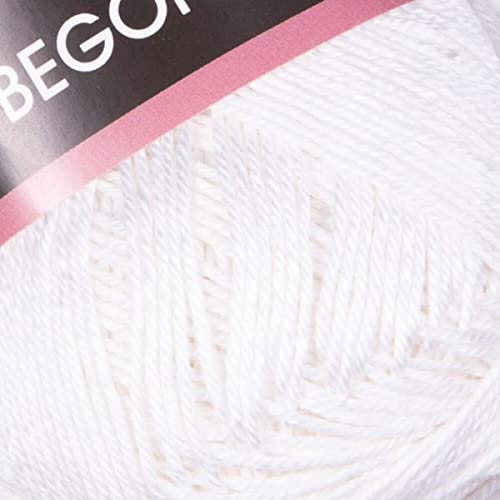 Premium 100% Cotton Yarn - Soft & Shiny for Knitting, Crochet, Amigurumi | Pastel & Vibrant Colors | Baby-Safe 1.76oz (50g) 185 Yrds (169m) | Perfect for DIY Crafts, Baby Blankets & Handmade Gifts