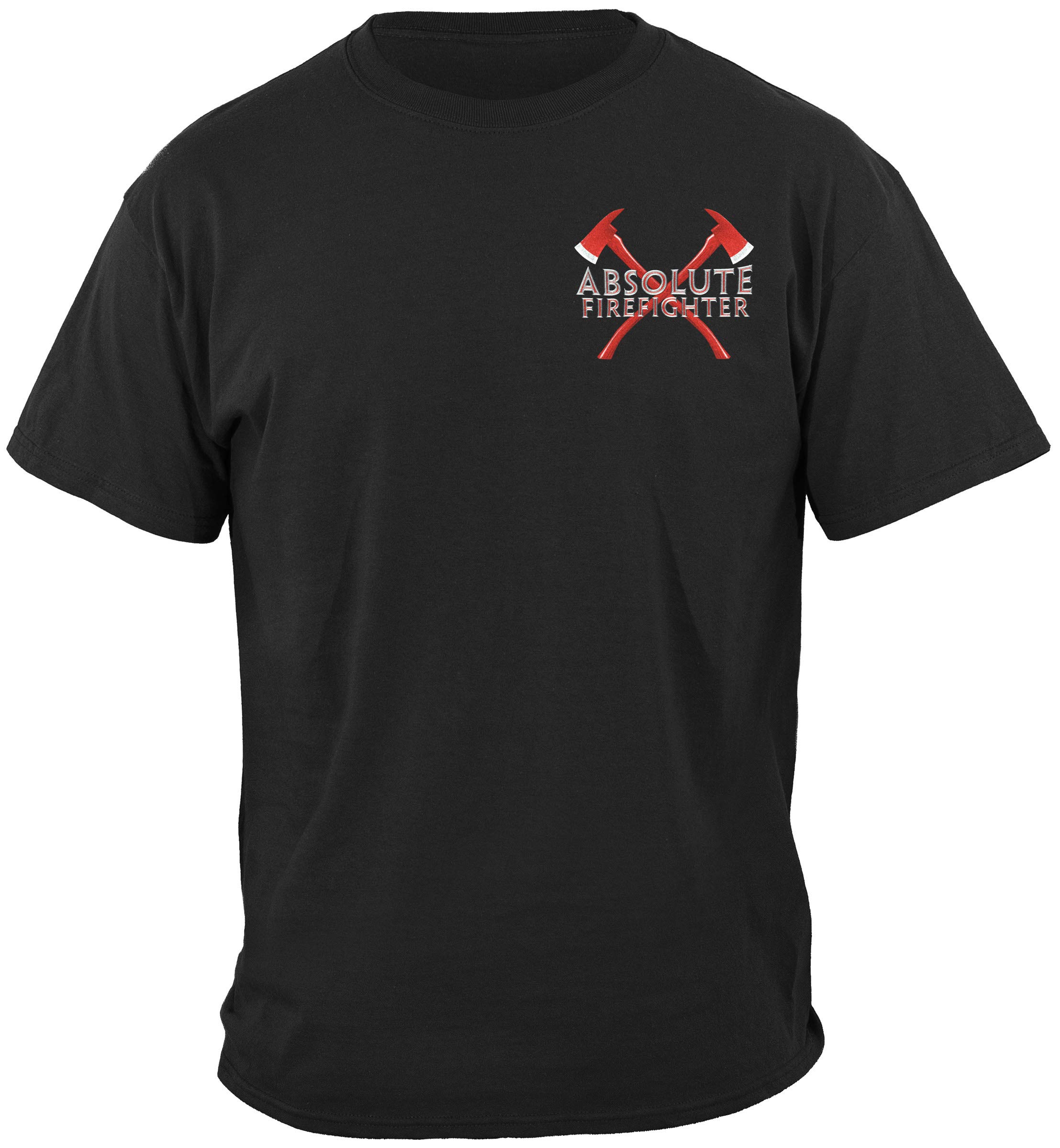 Erazor Bits Absolute Volunteer Firefighter Shirt - Men's Firefighter Tee Gift - Comfortable Cotton Workwear for Fire Station & Community Events