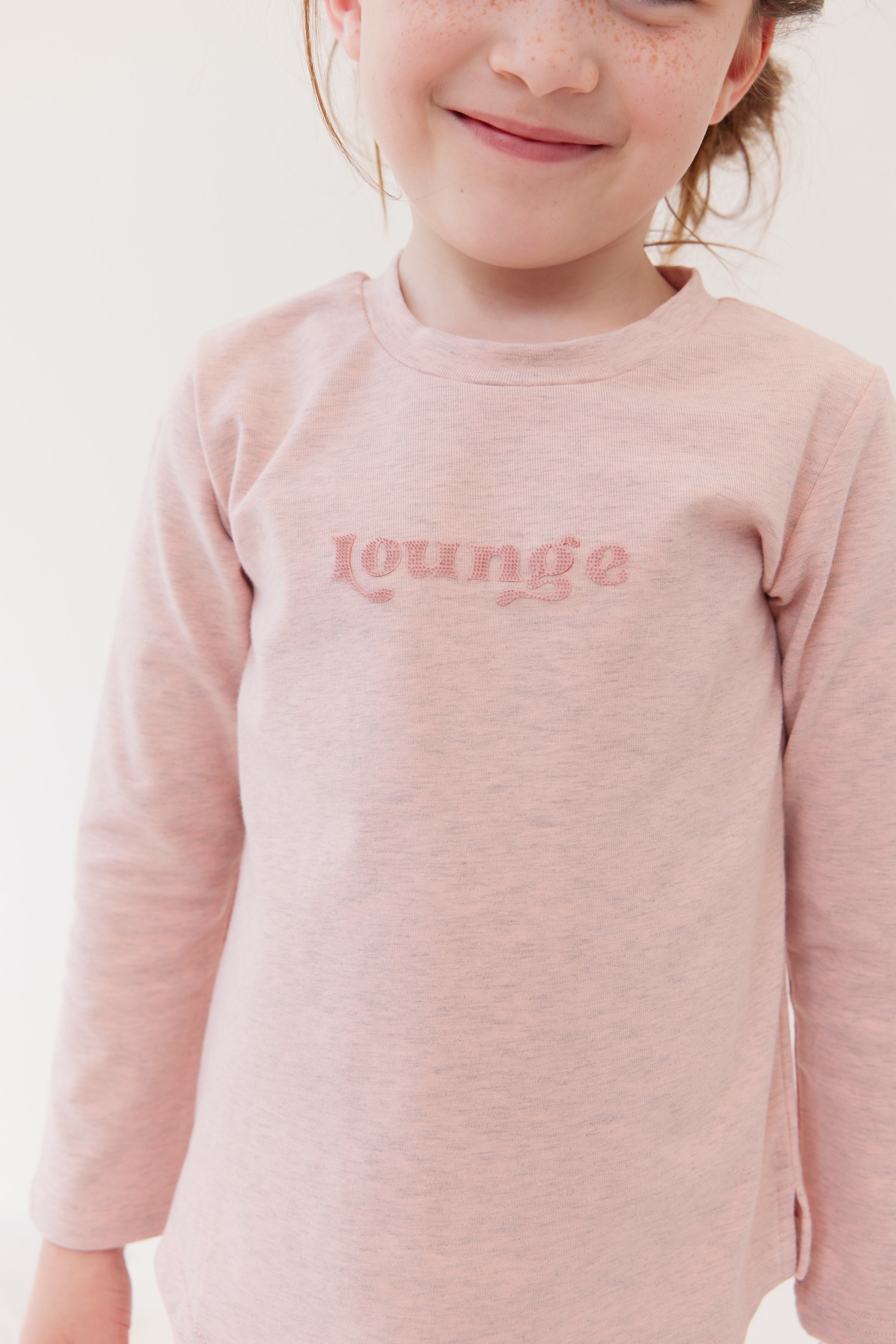 Cozy Heathered Pink Pajama Set for Women - Soft Lounge Sleepwear by Crew Lounge | Perfect for Relaxing at Home, Sleepovers & Gift Giving
