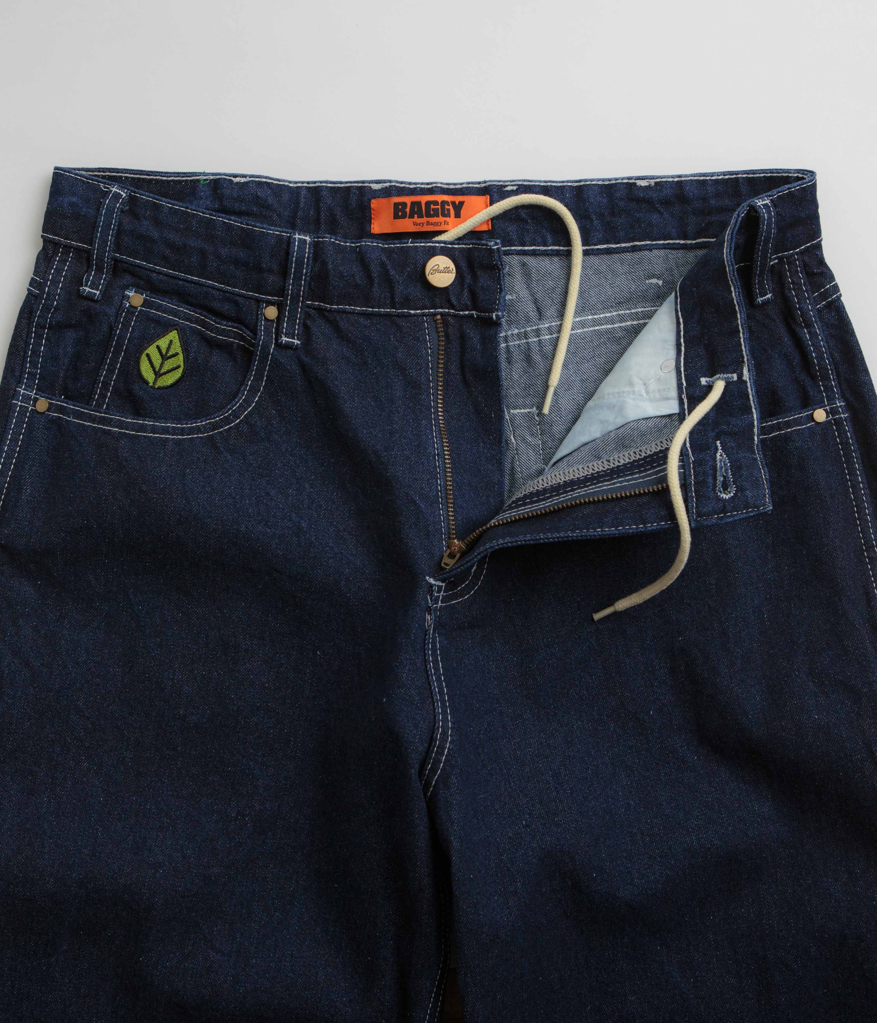 Butter Goods Heavyweight Weatherproof Jeans for Men - Dark Indigo Wash, Durable Workwear & Outdoor Denim Pants for Hiking, Construction & Cold Weather