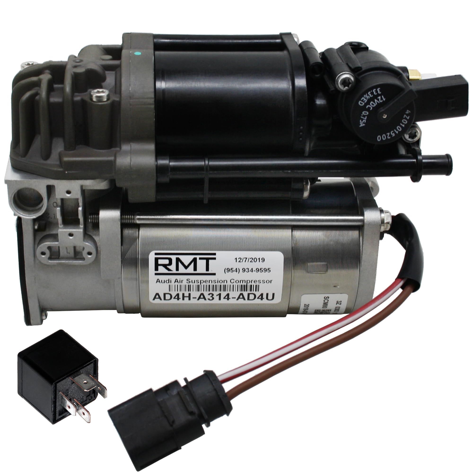 RMT Air Suspension Compressor Replacement for Audi A6 (C7/4G) 2012-2018, A6 Quattro (C7/4G) 2012-2018, A7 Quattro (4G) 2012-2018 - High Performance Air Ride Compressor for Smooth Driving Experience