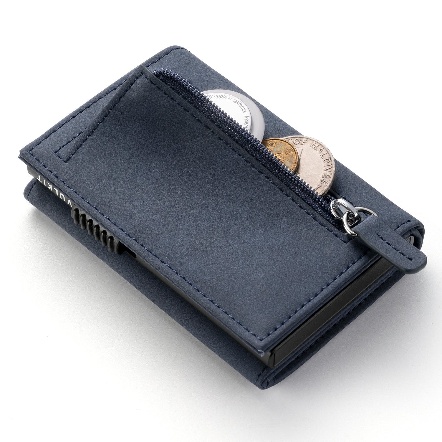 VC302 Limited Edition Numbered Tri-Fold Wallet with Side Slider & Magnetic Closure - Perfect for Everyday Carry, Travel & Business (Men's RFID Blocking Leather Wallet)