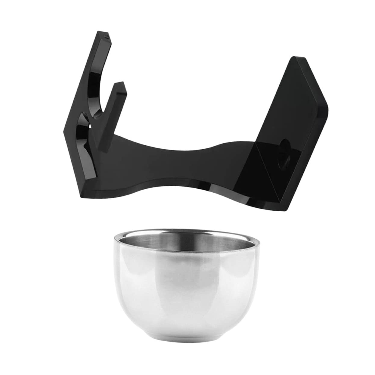 DOITOOL Men's Shaving Kit - Stainless Steel Razor Stand with Brush Holder for Bathroom Storage & Grooming