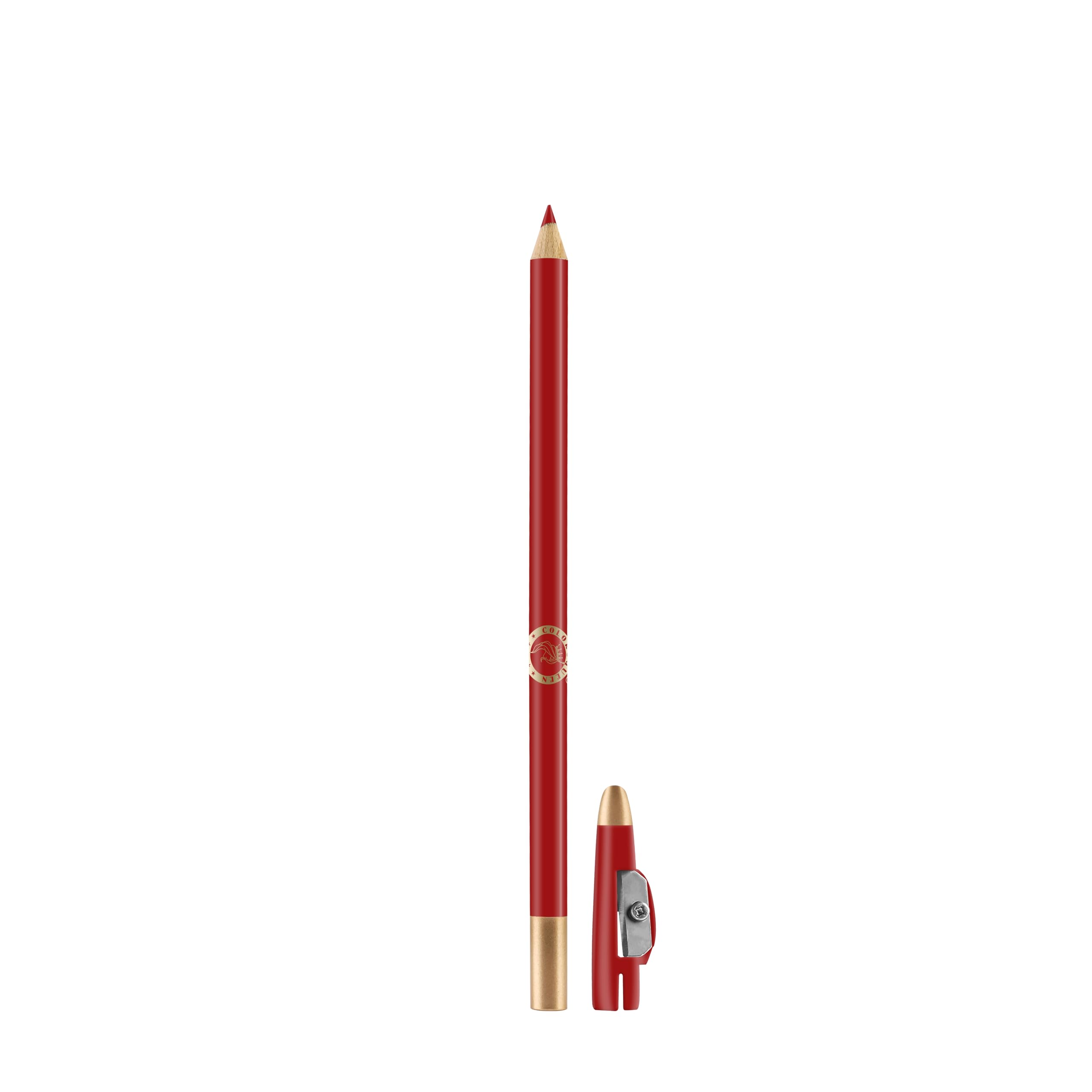 COLORS QUEEN 16-Blood Red Matte Lip Liner - Long Lasting Waterproof Lip Pencil for Precise Definition, Perfect for Night Out & Special Occasions