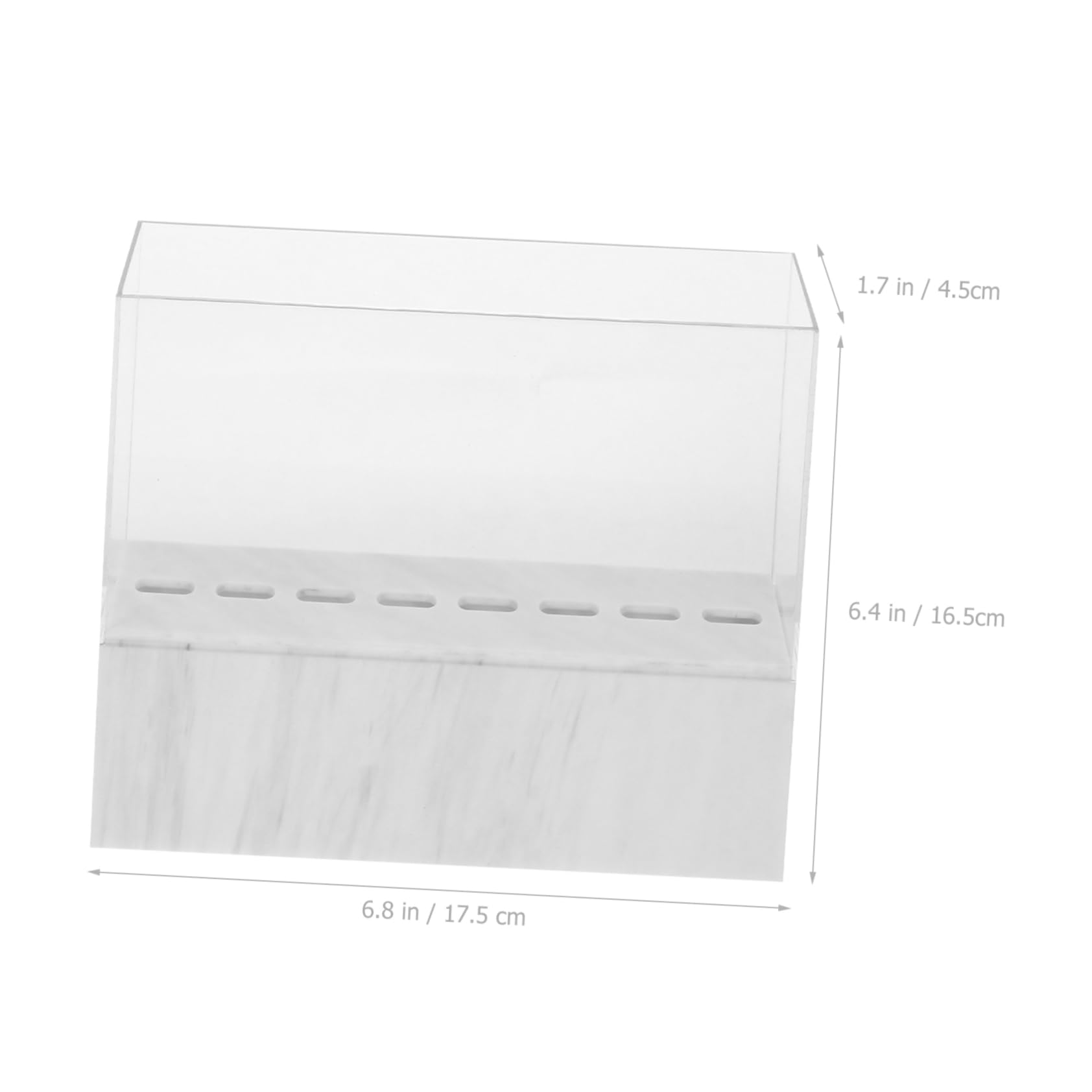 Baluue Acrylic Eyelash Tweezers Display Stand - 6 Hole Tweezer Holder for Lash Extensions, Storage Case & Shelf Bracket - Perfect for Salons, Beauty Studios & Professional Lash Artists (White)