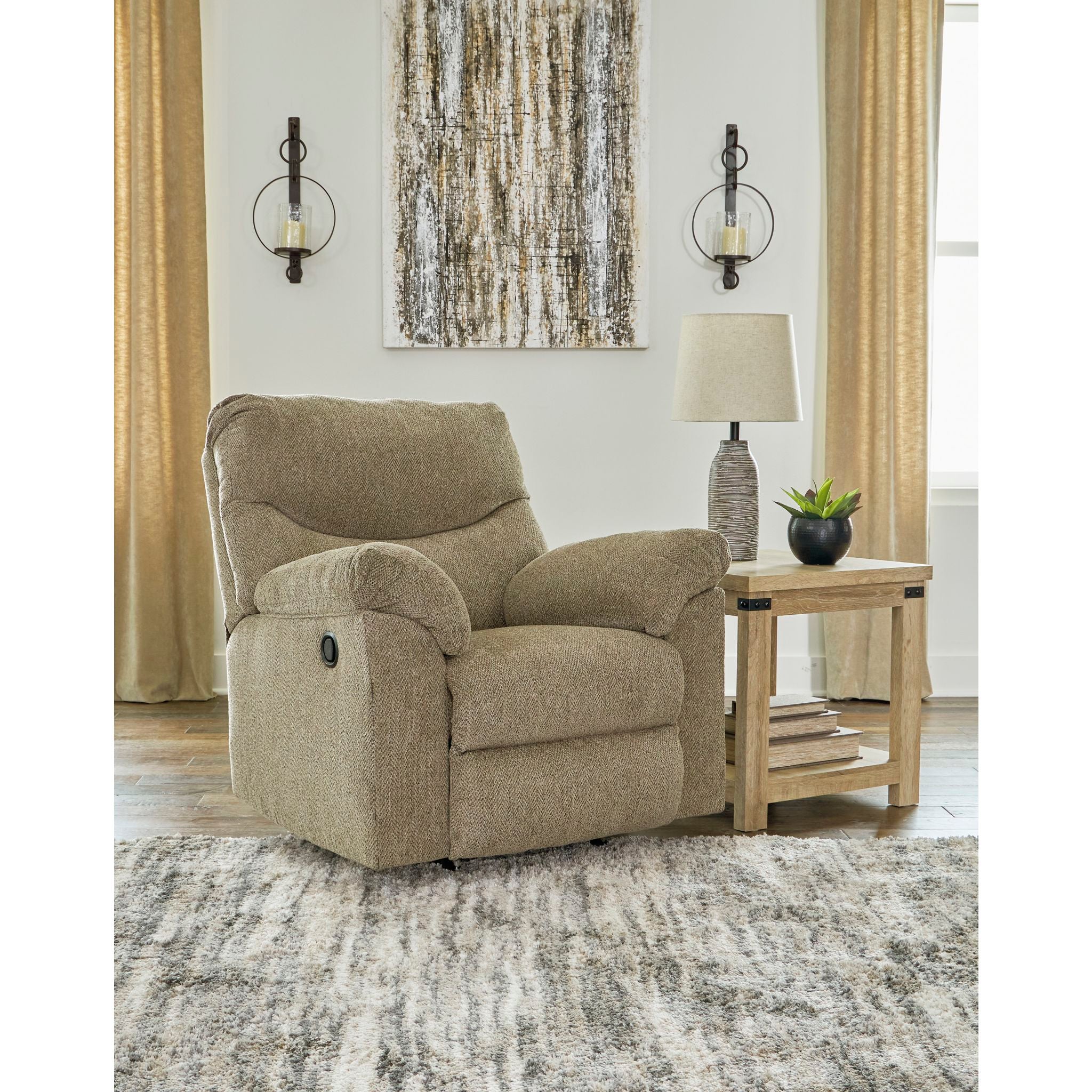 Alphons Rocker Recliner Chair - Comfortable Rocking and Reclining Living Room Furniture for Relaxation | Perfect for Nursing, Reading, and Watching TV