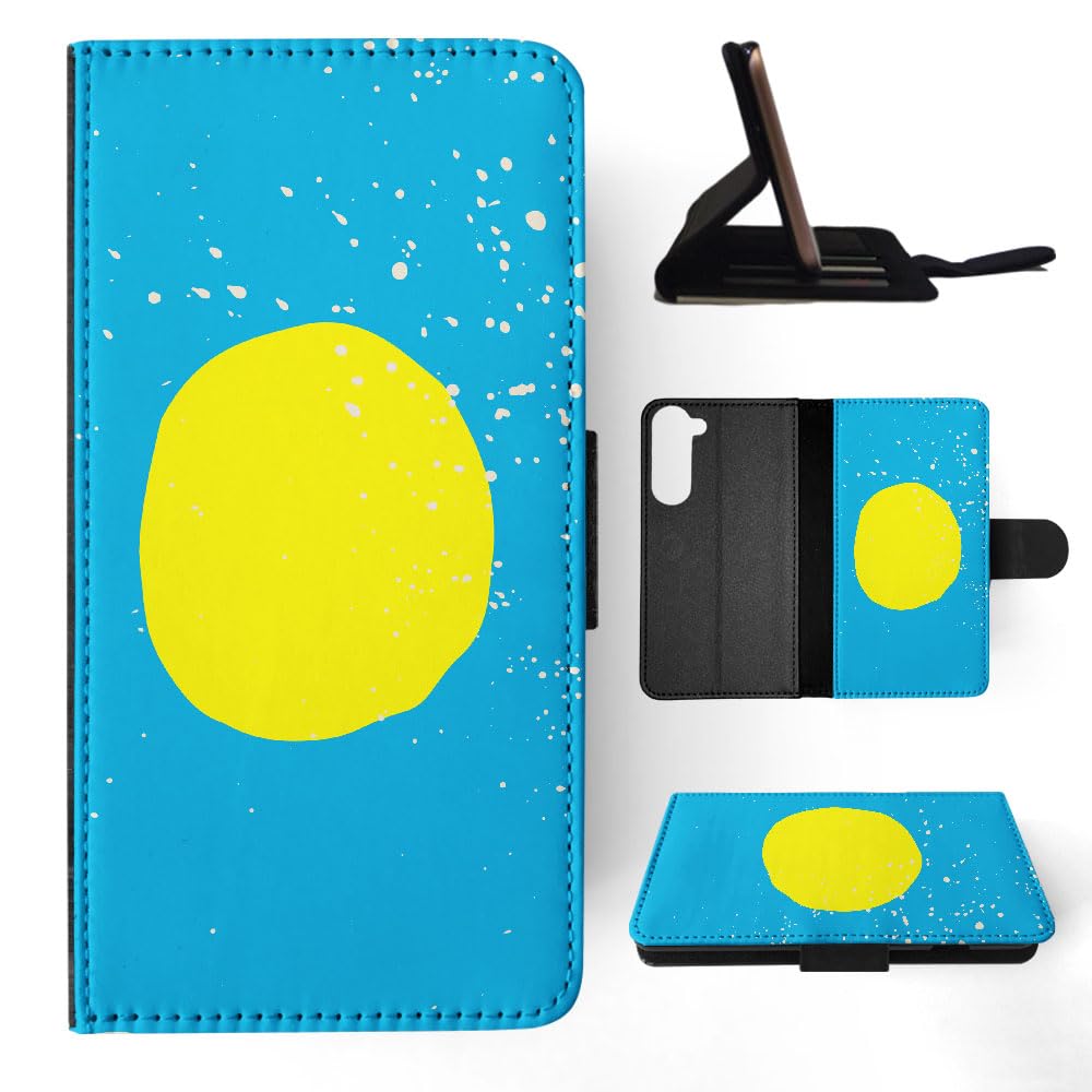 Foxercases Palau Country Flag 289 Flip Wallet Phone Case for Samsung Galaxy S23+ Plus - Stylish Protective Cover with Card Slots for Everyday Use and Travel