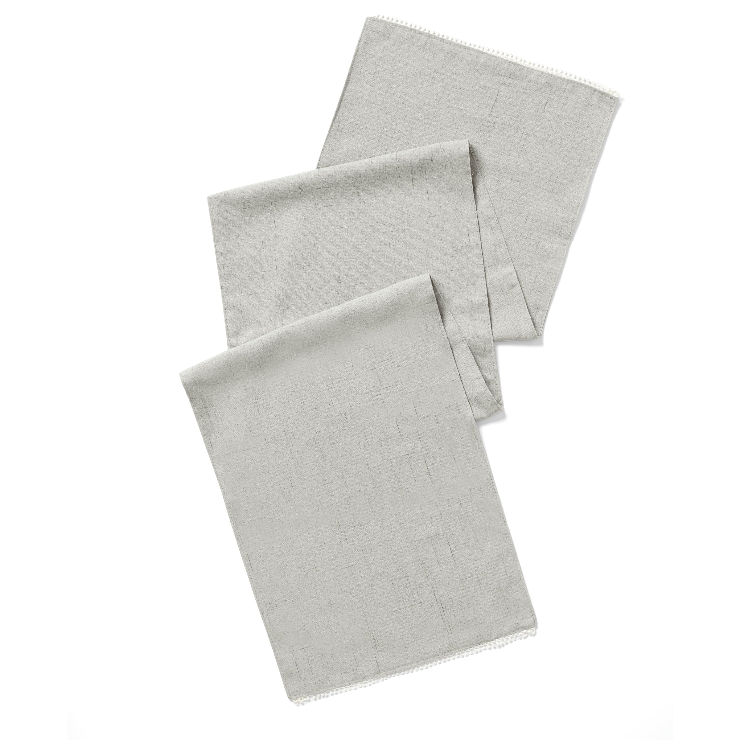 French Perle Dove Grey 70X14 Table Runner - Elegant Linen Table Runner for Dining Table Decor, Wedding, Party & Home Decor - Perfect for Holiday Dinners & Special Occasions