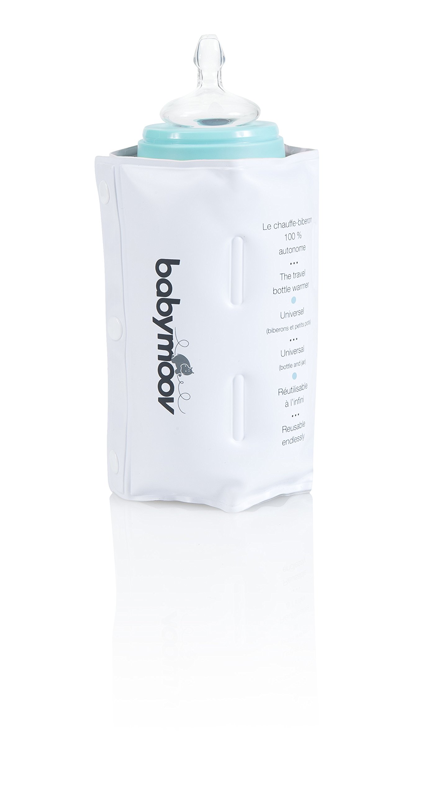Babymoov Portable Baby Bottle Warmer - Fast Heating Travel Bottle Warmer for Breast Milk & Formula - Perfect for Car, Stroller & On-the-Go Parents
