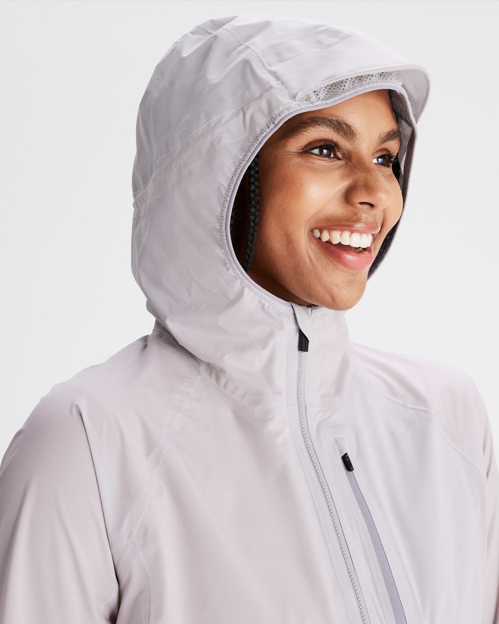 Women's Seeker 2.5L Waterproof Rain Jacket - Lightweight Windproof Hooded Outdoor Shell for Hiking & Travel (Dove Grey) - Perfect for Camping, Commuting & Rainy Day Adventures