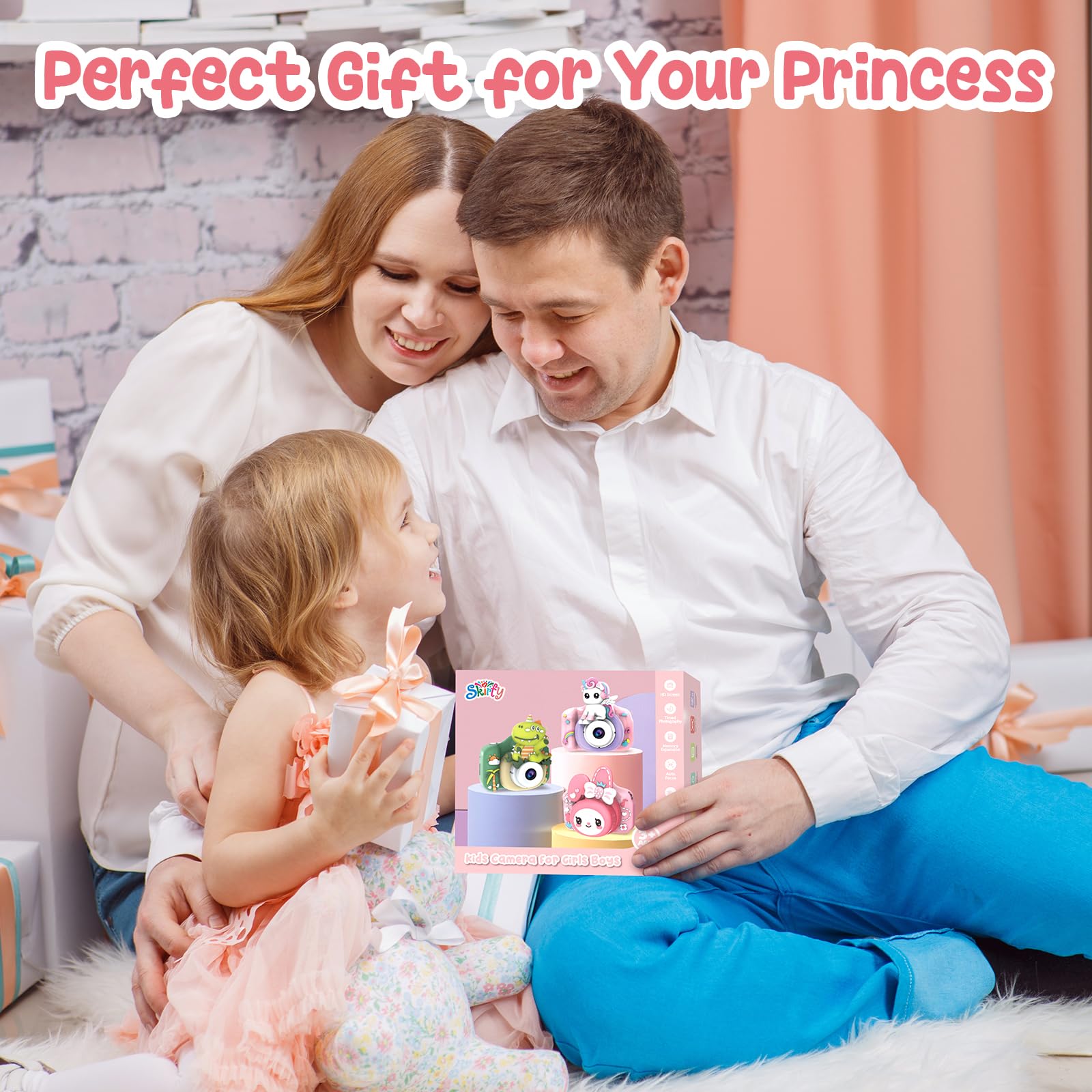 **Unicorn Kids Camera 1080P HD Digital Video Camera - Best Birthday Gift for Girls & Boys Ages 3-12, Selfie Camera Toy with 32GB SD Card - Perfect for Travel, Parties & Creative Play**