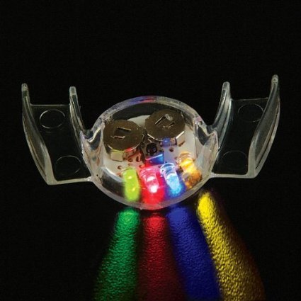 Glow in the Dark Flashing LED Mouth Teeth Light - 6 Pack Colorful Party Favors for Birthdays, Halloween, Concerts, Easter Baskets, Christmas Stocking Stuffers & Theme Park Events - Fun Light Up Accessories for Night Parties, Raves and Festivals