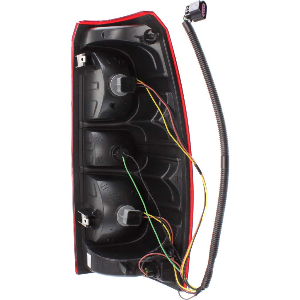 2007-2013 Chevy Avalanche Tail Light Assembly - Driver Side with Bulbs | CAPA Certified Replacement for GM2800222 | Perfect for Night Driving & Vehicle Safety Upgrades
