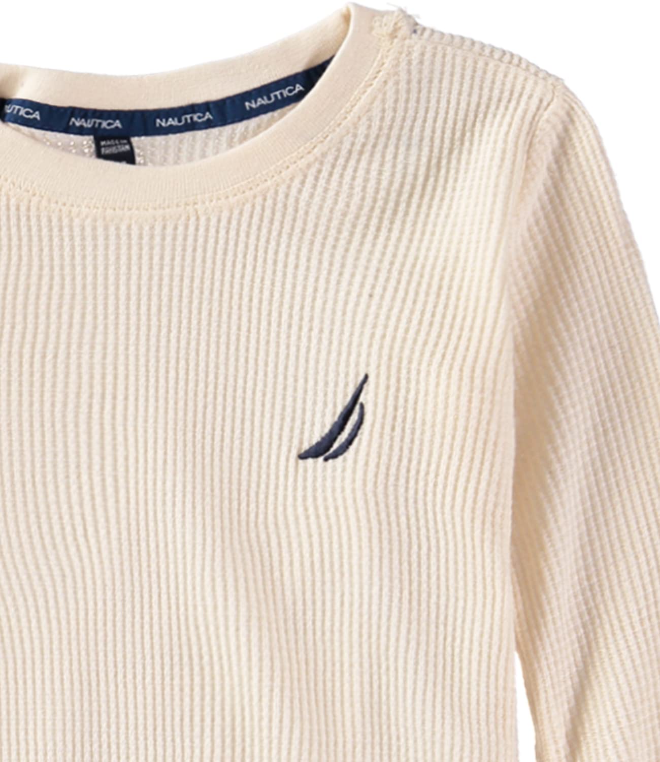 Nautica Boys 2-Piece Thermal Underwear Set - Long Sleeve Shirt & Pants Waffle Base Layer for Winter Warmth - Perfect for Cold Weather, Outdoor Activities, and Layering Under Clothes