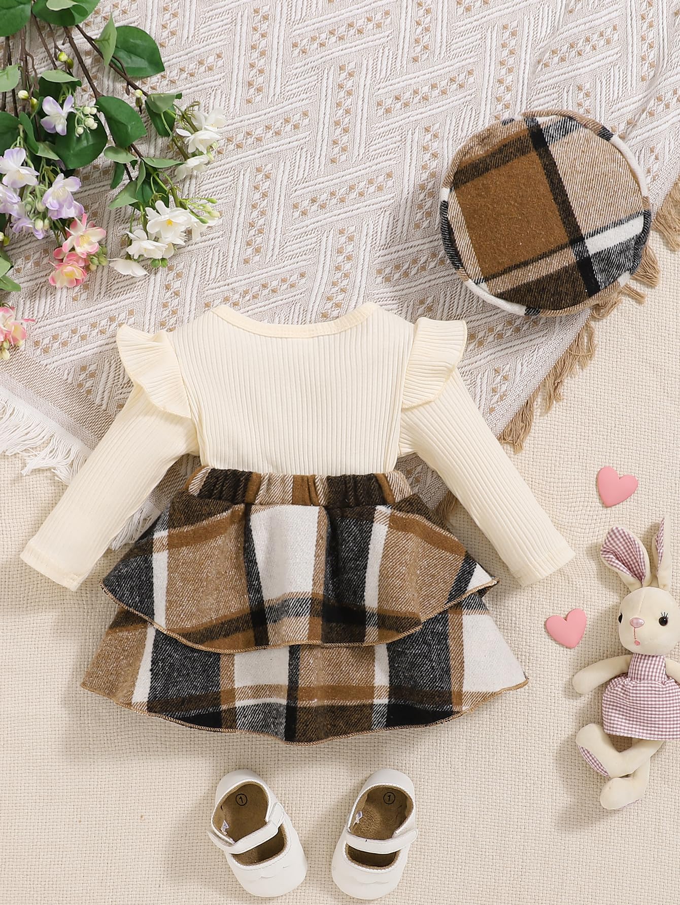 Baby Girl Summer Dress - Short Sleeve Romper Outfit with Skirt & Headband Set | Cute Infant Clothes for Playdates, Parties & Photo Shoots