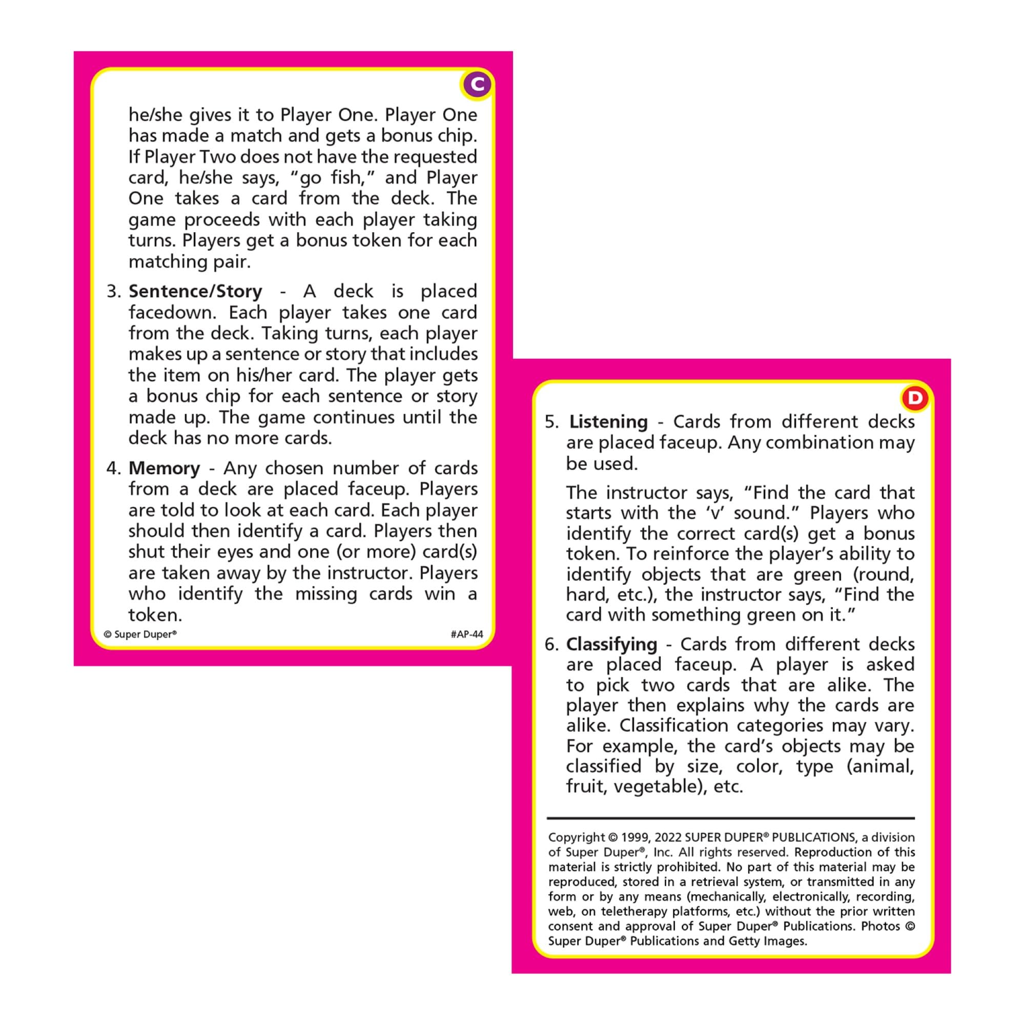 Super Duper Publications Articulation Photos V Fun Deck Flash Cards - Speech Therapy Learning Games for Kids | Classroom & Homeschool Educational Activities