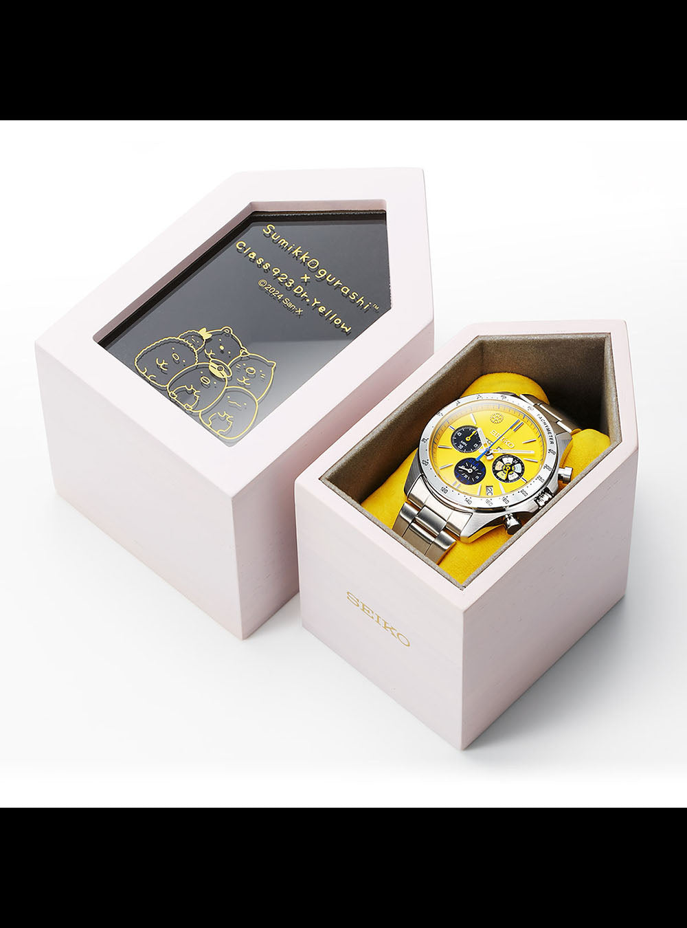 SEIKO × SUMIKKO GURASHI × CLASS 923 DR.YELLOW Shinkansen Limited Edition Japanese Watch - Perfect for Anime Fans & Train Enthusiasts