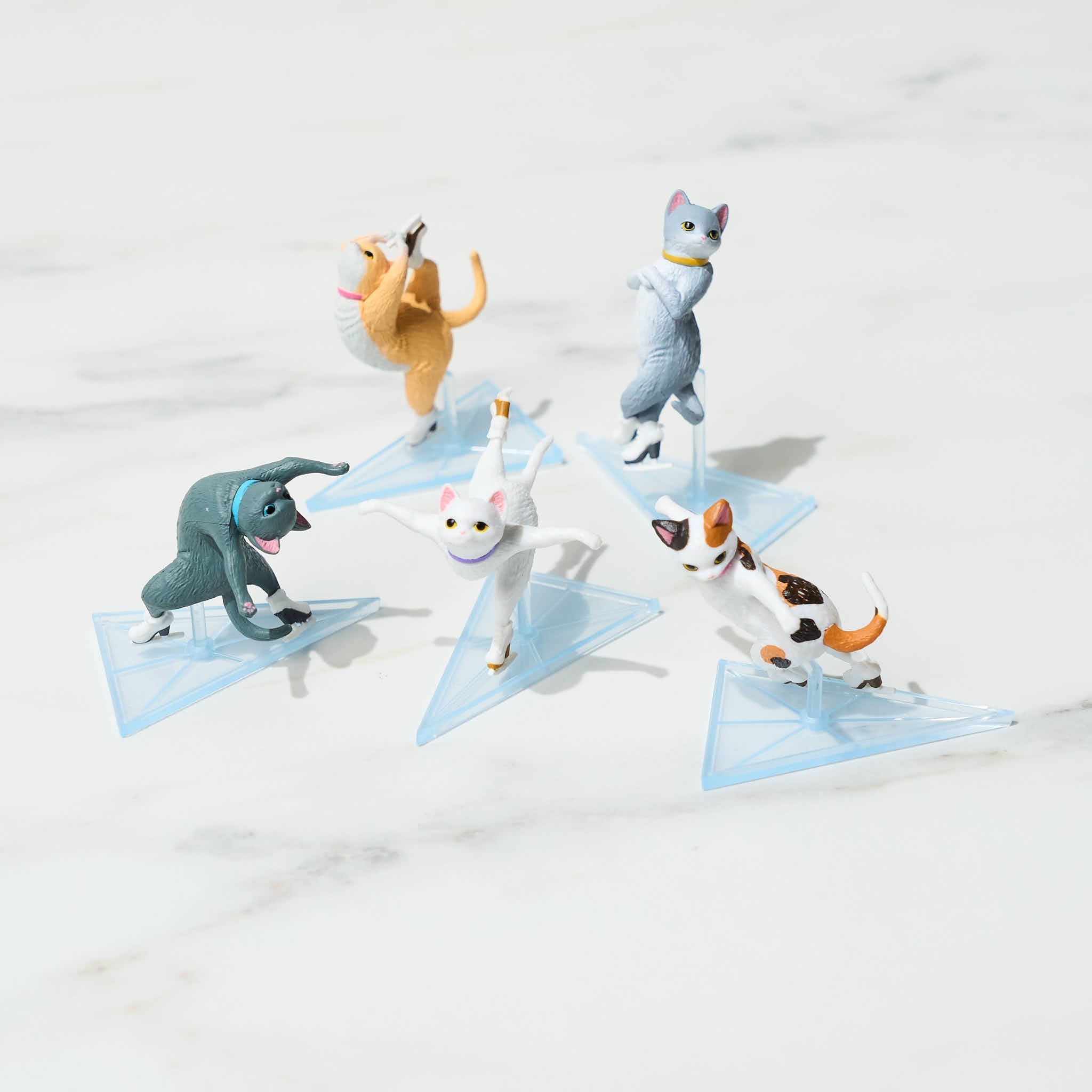 Silver Ice Cat Gacha Capsule Toy - Collectible Cute Cat Figures for Kids & Adults - Perfect for Gifts, Party Favors, and Anime Collections