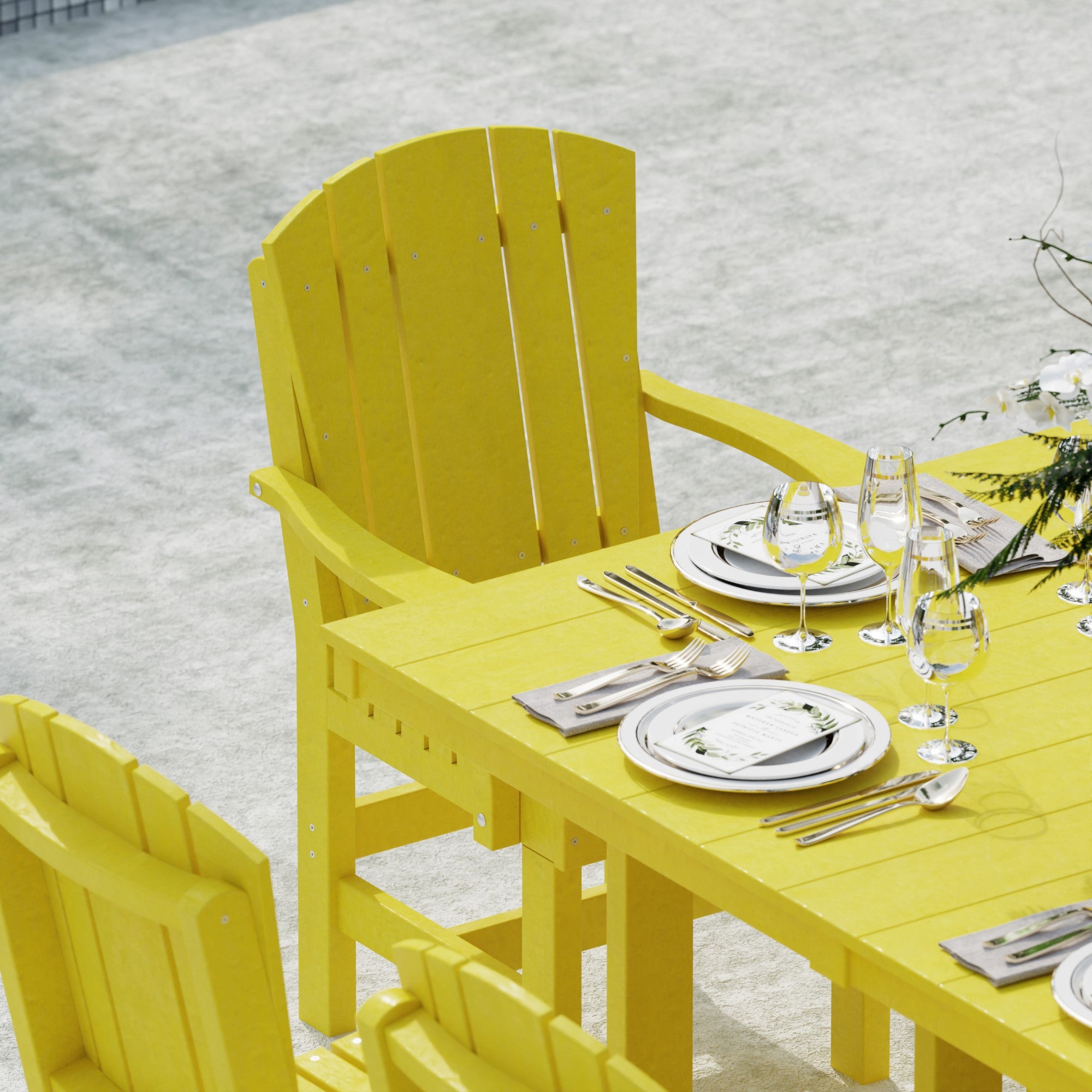 Heritage 7-Piece 44x72 Inch Dining Table Set with Chairs - Perfect for Family Gatherings, Dinner Parties & Outdoor Entertaining