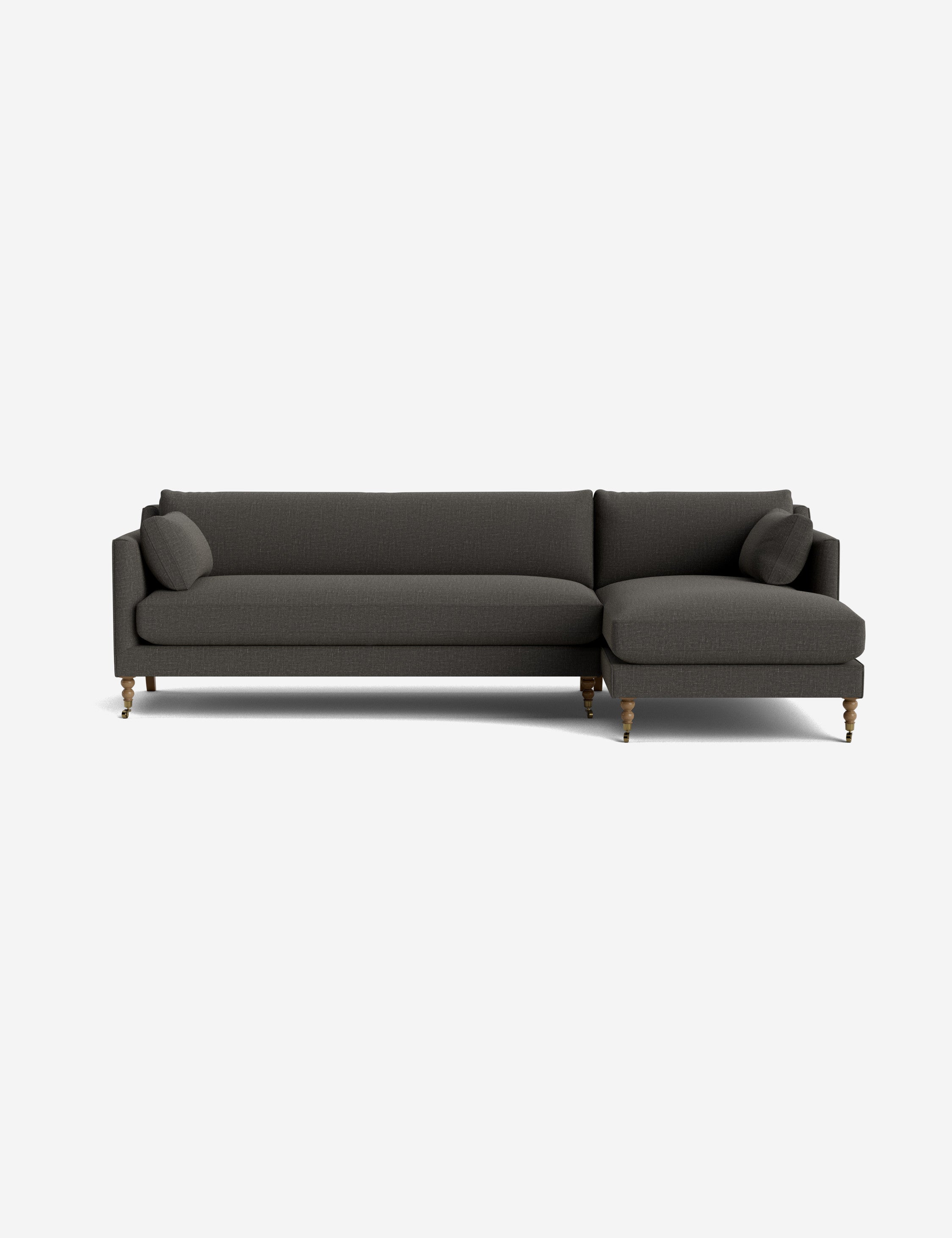 Fabienne Sectional Sofa - Modern L-Shaped Couch with Reversible Chaise, Soft Fabric Upholstery for Living Room, Family Room & Home Theater