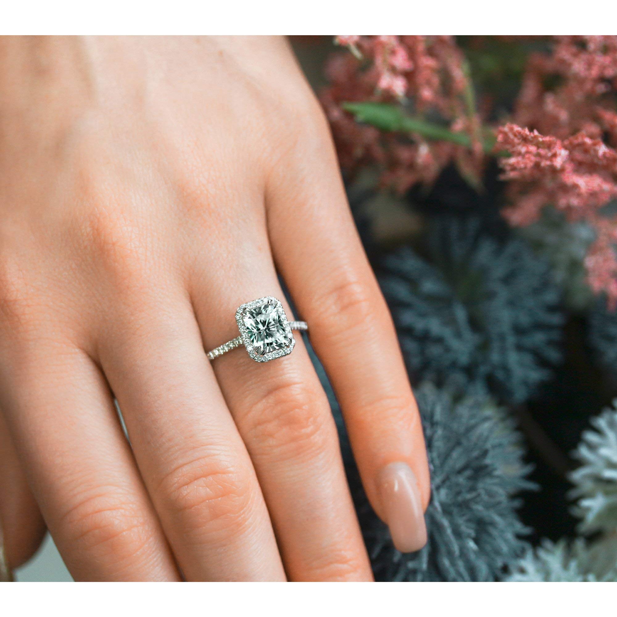 1.8ct Radiant Cut Forever One Moissanite Engagement Ring in 14K Gold - Perfect for Proposals, Weddings & Anniversary Gifts