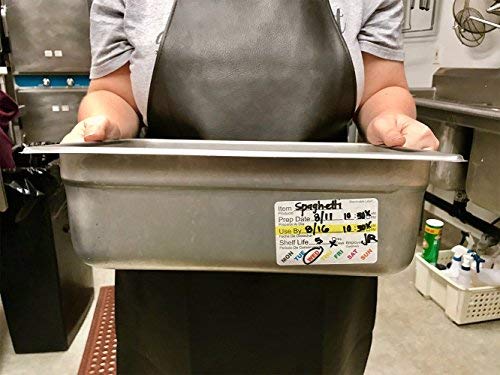 Dissolvable Food Labels 2” x 3” (500 Pack) - Water Solvable Kitchen & Restaurant Stickers for Jars, Containers & Freezer Storage - Perfect for Meal Prep, Pantry Organization & Food Rotation