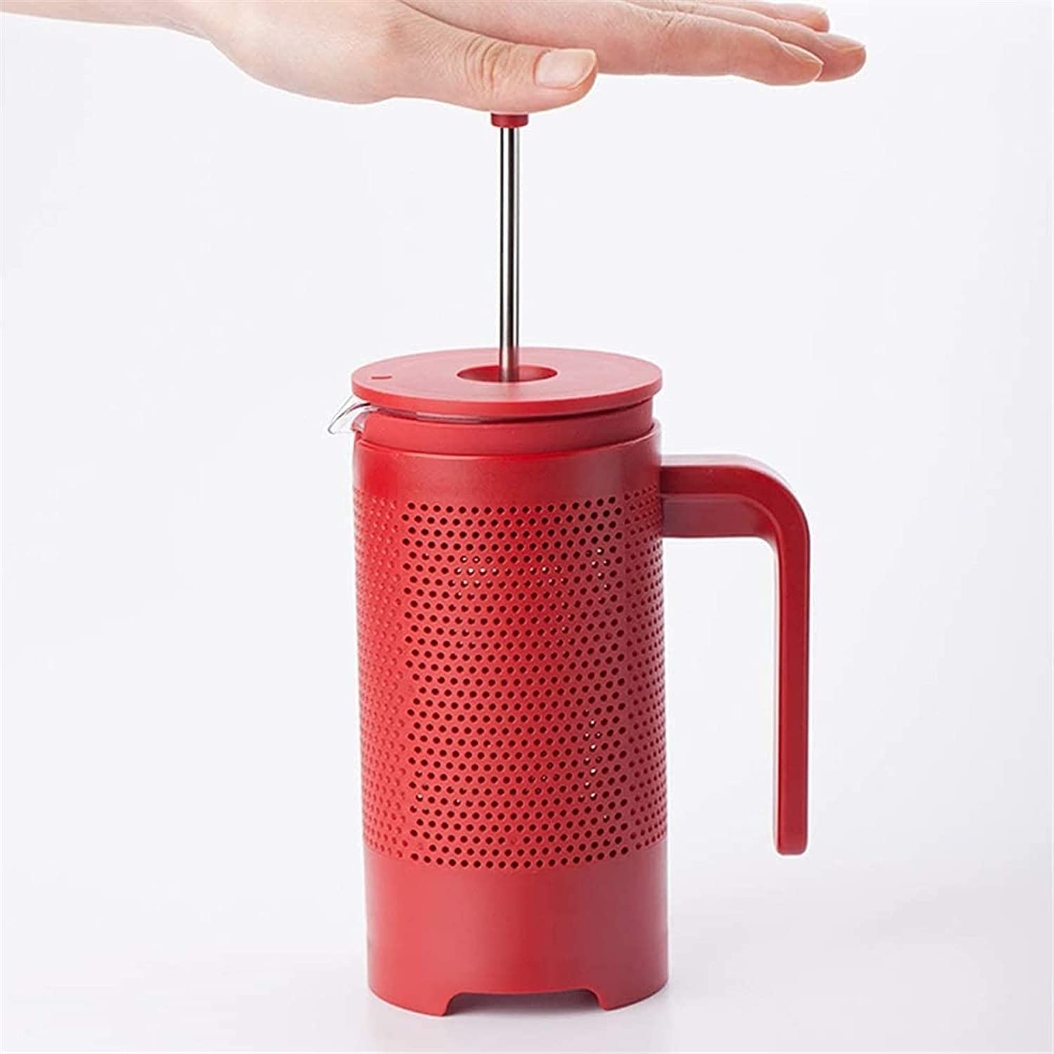 Premium French Press Coffee Maker with Filters - Double Walled Insulated Stainless Steel Coffee & Tea Brewer Pot (350ml) - Keeps Coffee & Tea Hot for Hours - Perfect for Home, Office & Camping Use