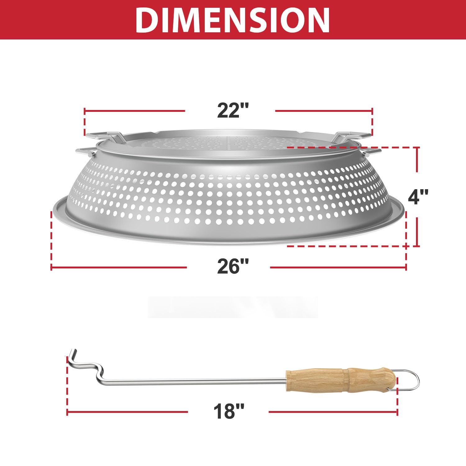 Solo Stove Yukon Spark Shield - Stainless Steel Fire Pit Spark Protector Screen for Outdoor Backyard, Camping & Bonfire Safety - Includes 2 Guide Sticks | Perfect for Patio, Garden & Campfire Gatherings