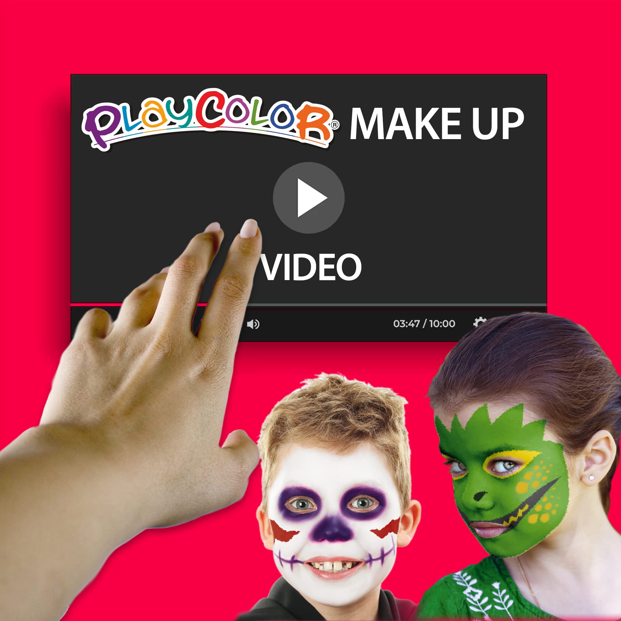Playcolor Make Up Pocket - 6 Metallic Colors Makeup Palette - Portable & Travel-Friendly - Perfect for Parties, Cosplay & Everyday Glam