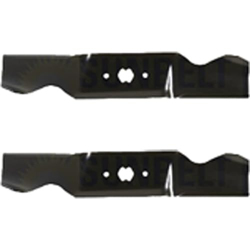 (2 Pack) Premium High Lift Notched Replacement XHT Lawn Mower Blade - Fits Troy-Bilt 942-0542 | 16.25