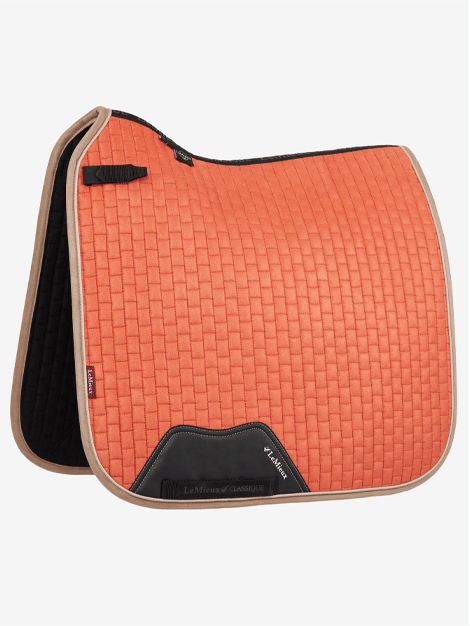 Premium Le Mieux Suede Dressage Pad - Soft & Non-Slip Horse Riding Saddle Pad for Equestrian Training & Show Jumping