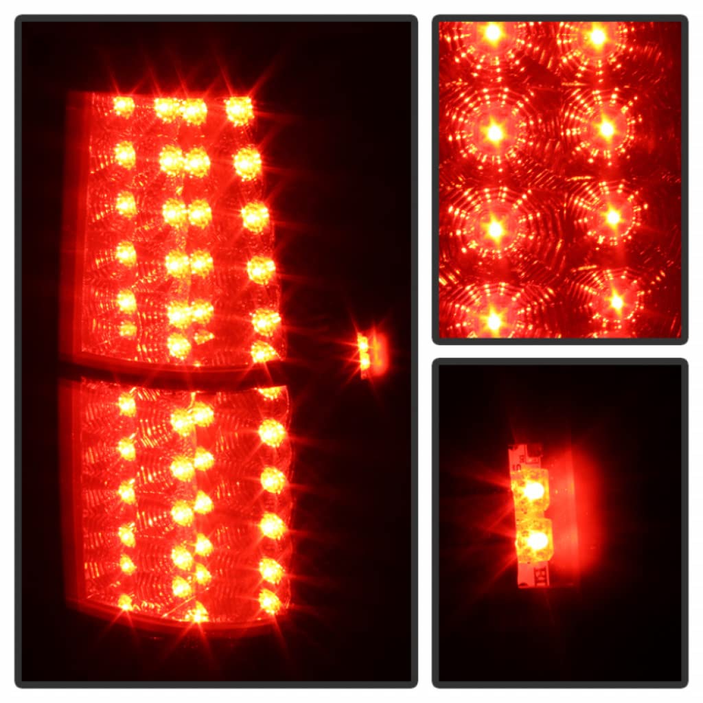 2007-2014 GMC Yukon Spyder LED Tail Lights Pair - Black Smoke Style (5078087) | Upgrade for Enhanced Visibility & Style | Perfect for Night Driving & Custom Look