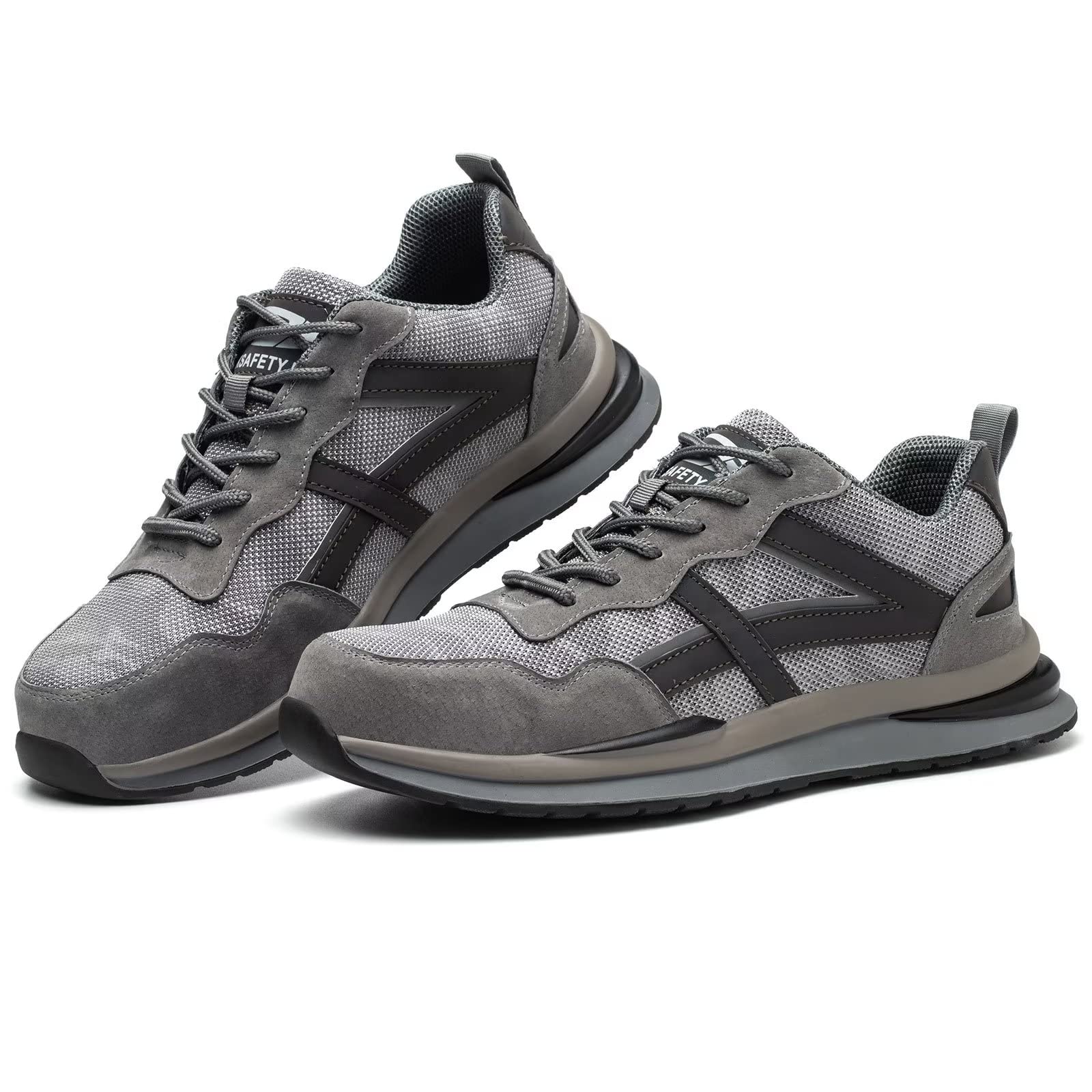 Steel Toe Work Shoes for Men & Women - Lightweight Safety Sneakers for Construction & Industrial Work