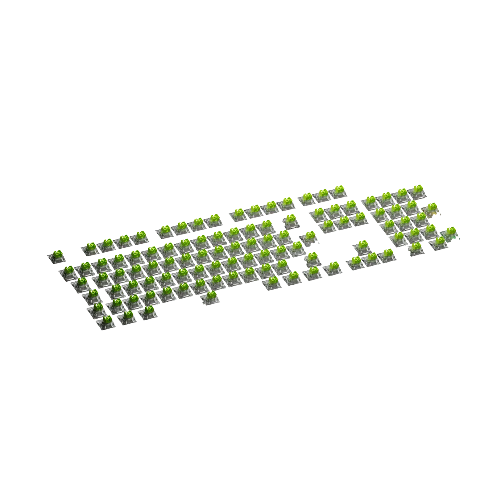 Glorious Raptor HE ISO 100 Mechanical Keyboard Switches - Linear Feel for Gaming & Typing | Compatible with Custom Keyboards & PC Builds