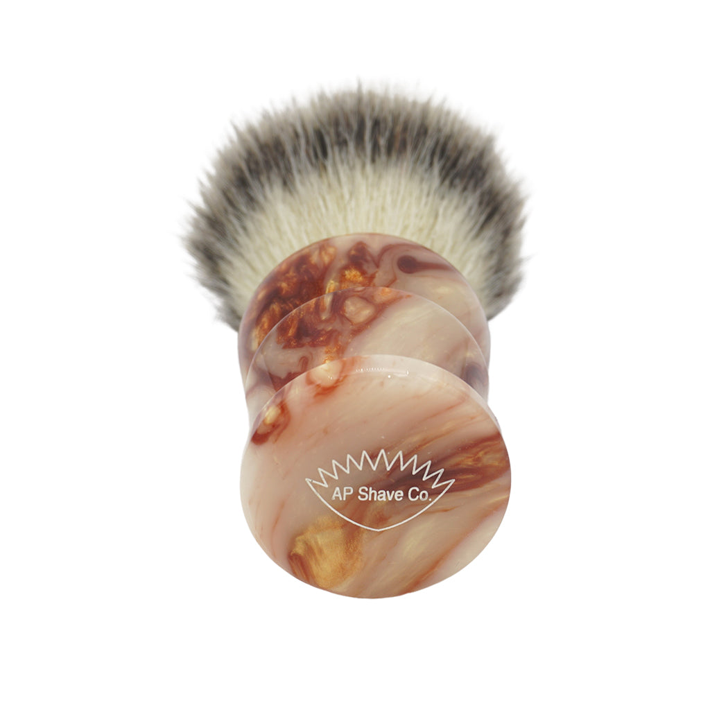 25mm Mühle STF XLarge Dense++ 37% Plant Fiber Shaving Brush with AP Shave Co. Crushed Mud Resin Handle #86 - Premium Shavemac Made Wet Shaving Brush for Men, Perfect for Luxury Lather and Beard Care Routine