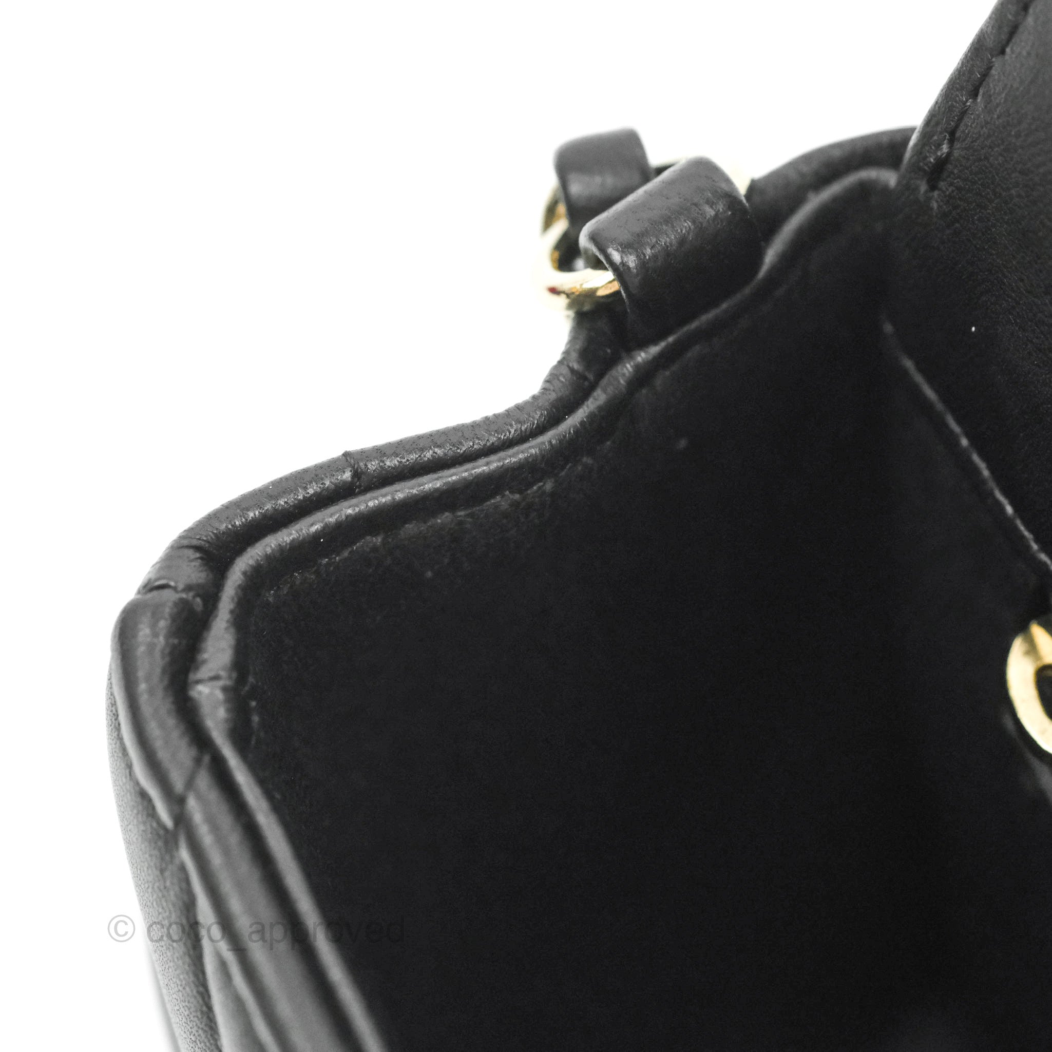 Chanel Chevron Mini Rectangular Flap Bag in Black Lambskin Leather with Gold Hardware - Perfect for Evening Events & Luxury Fashion Accessories