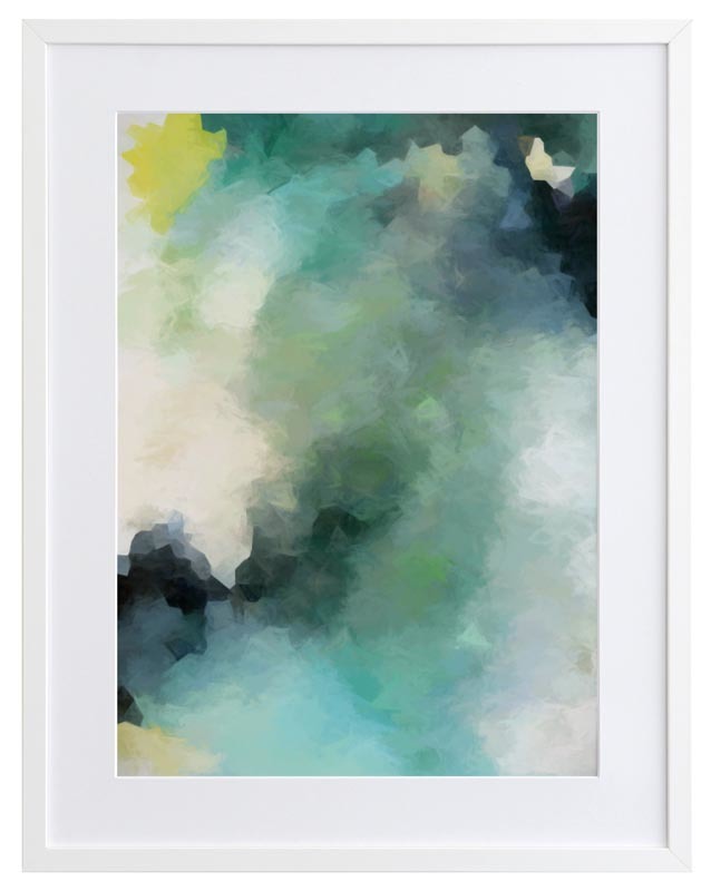 Down by the Mangroves Framed Wall Art Print - Coastal Landscape Painting for Beach House Decor, Living Room & Office