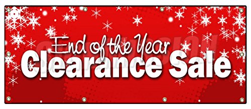 36x96 Inch Clearance Sale Banner - 50% Off Blowout Deal | Perfect for Storefronts, Events & Year-End Promotions
