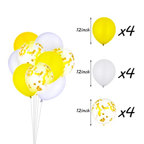 33-Piece Sunflower Party Decorations Set - Happy Birthday Banner, Cake Topper, Cupcake Toppers, Garland, Tissue Fans, Paper Pom Poms & Balloons for Sunflower-Themed Birthday Parties & Baby Showers
