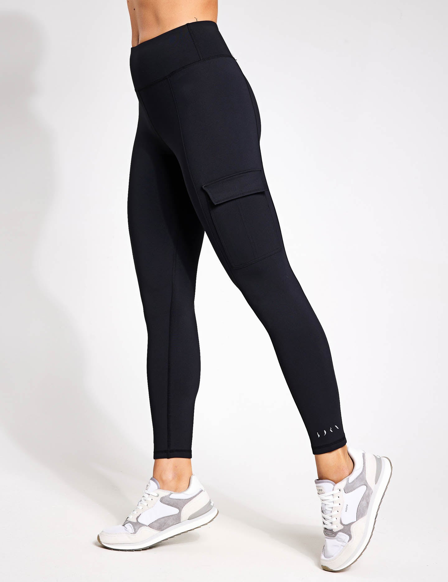 Black Cargo Leggings for Women - High Waist Stretch Workout Pants - Perfect for Gym, Running, Yoga & Casual Wear