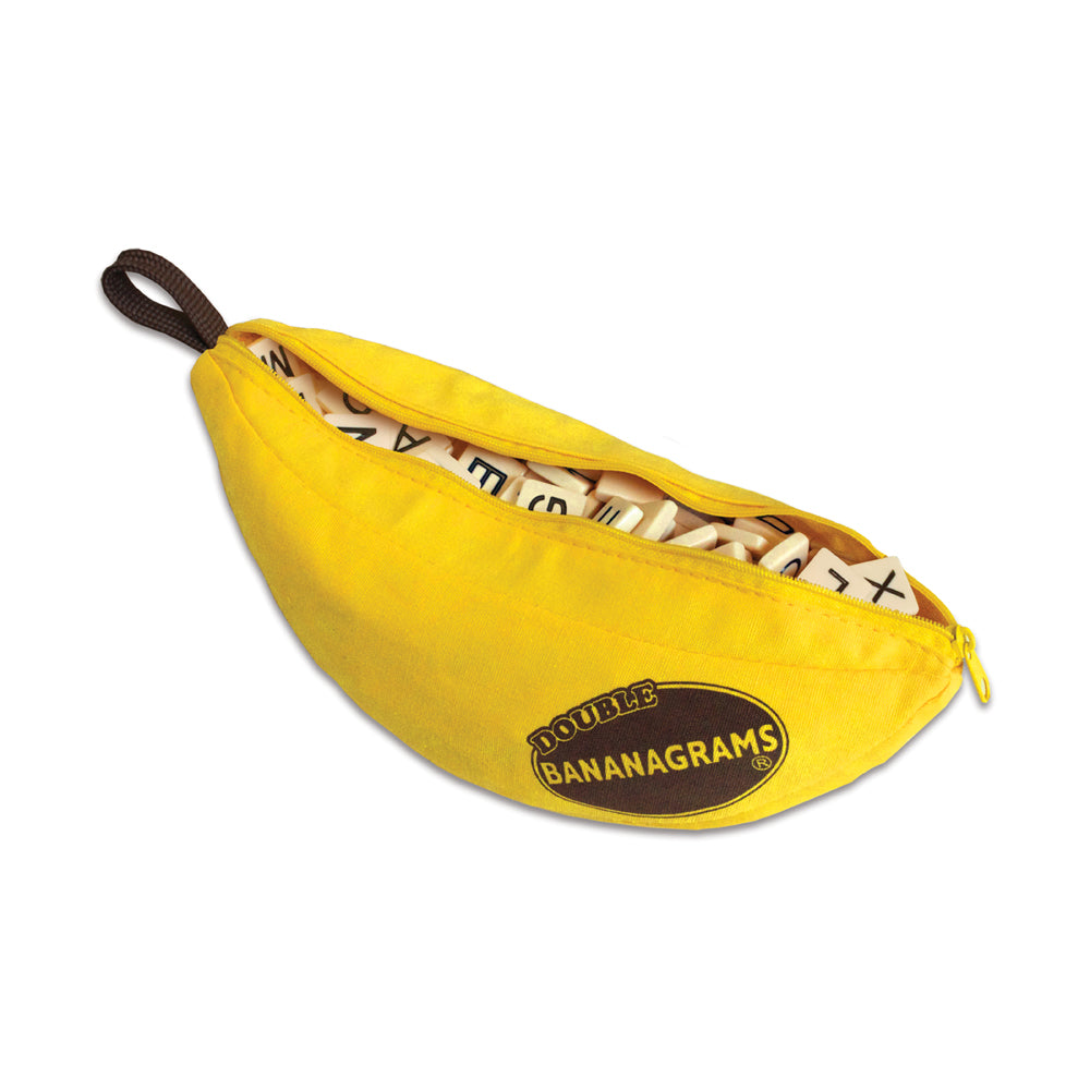 Double Bananagrams Word Puzzle Game - Fun Family Board Game for Kids & Adults - Perfect for Travel, Parties & Educational Learning