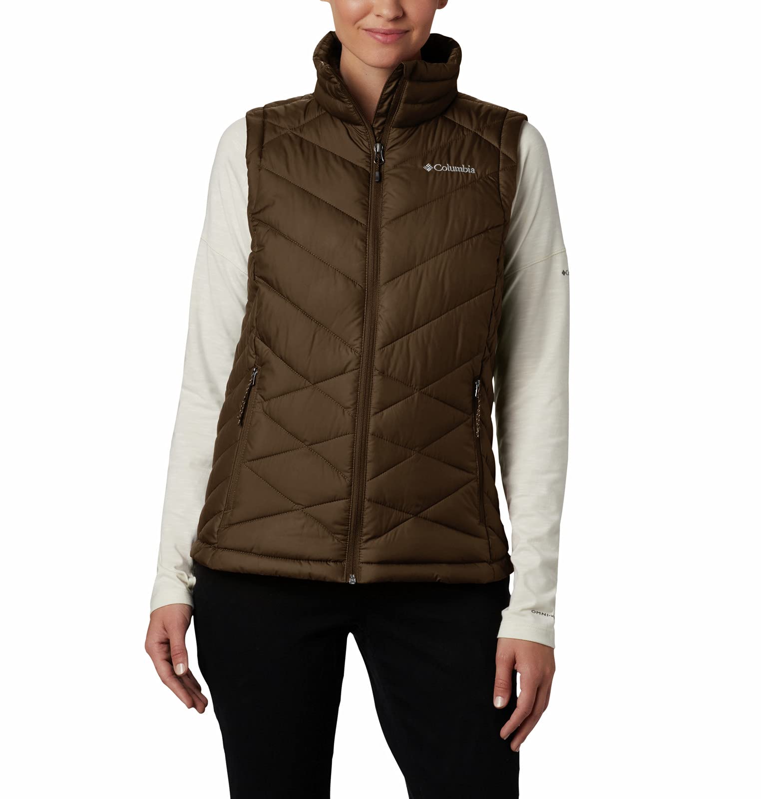 Columbia Women's Heavenly Water-Resistant Insulated Winter Vest - Lightweight Warm Puffer Jacket for Hiking, Skiing & Outdoor Activities