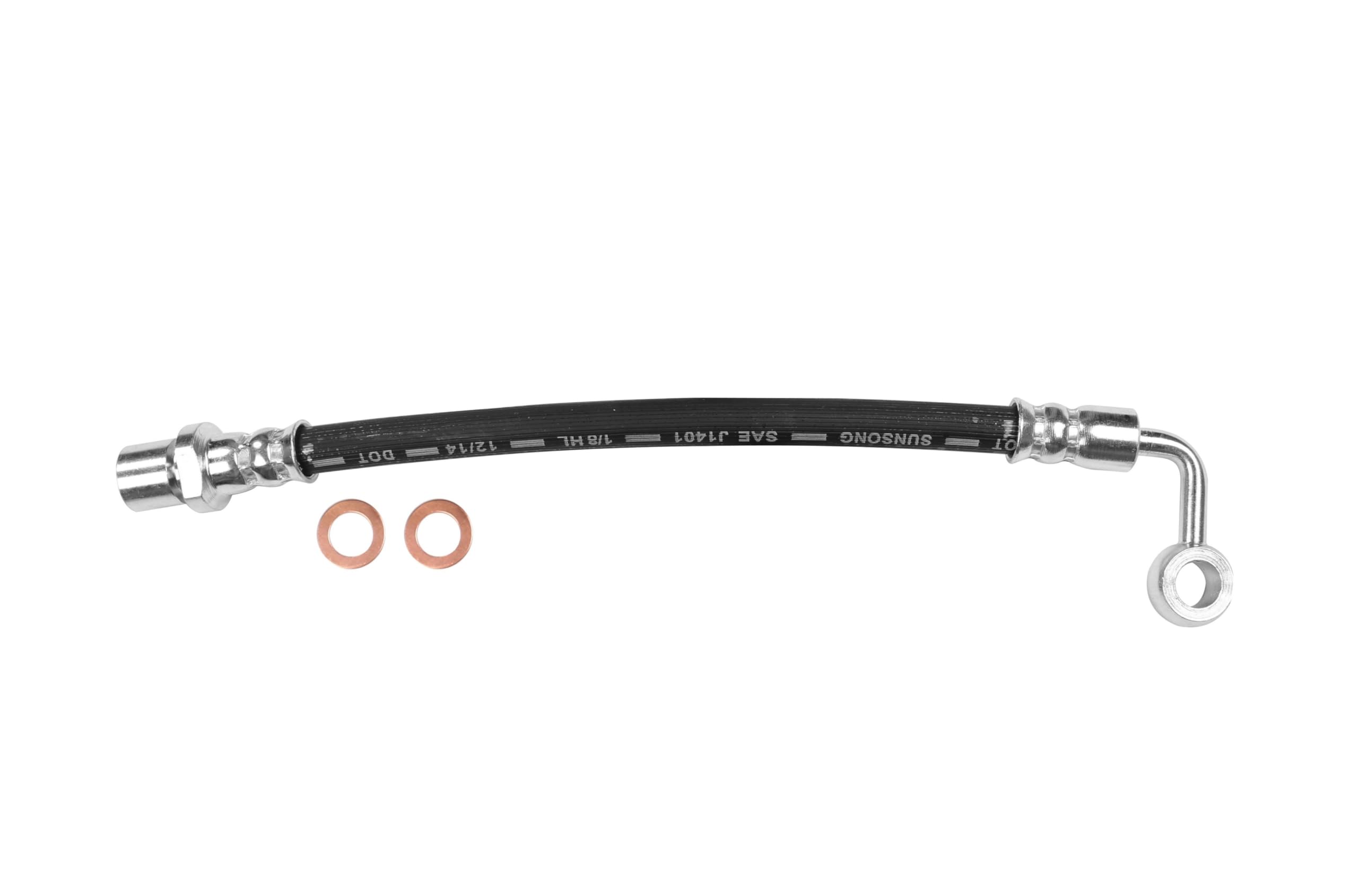 Sunsong 2204040 Brake Hydraulic Hose - High Performance Replacement for Smooth Braking | Perfect for Trucks, SUVs, and Off-Road Vehicles