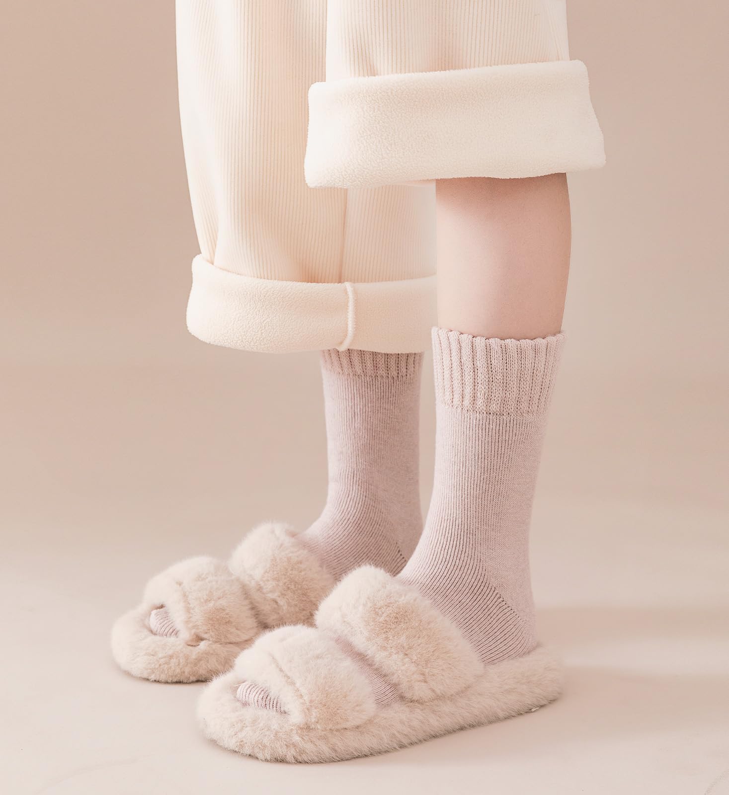 KANAV Women's Thermal Winter Socks - Thick Soft Warm Slouch Socks for Cold Weather, Cozy & Comfortable - Perfect for Snow Boots, Hiking, and Indoor Lounging